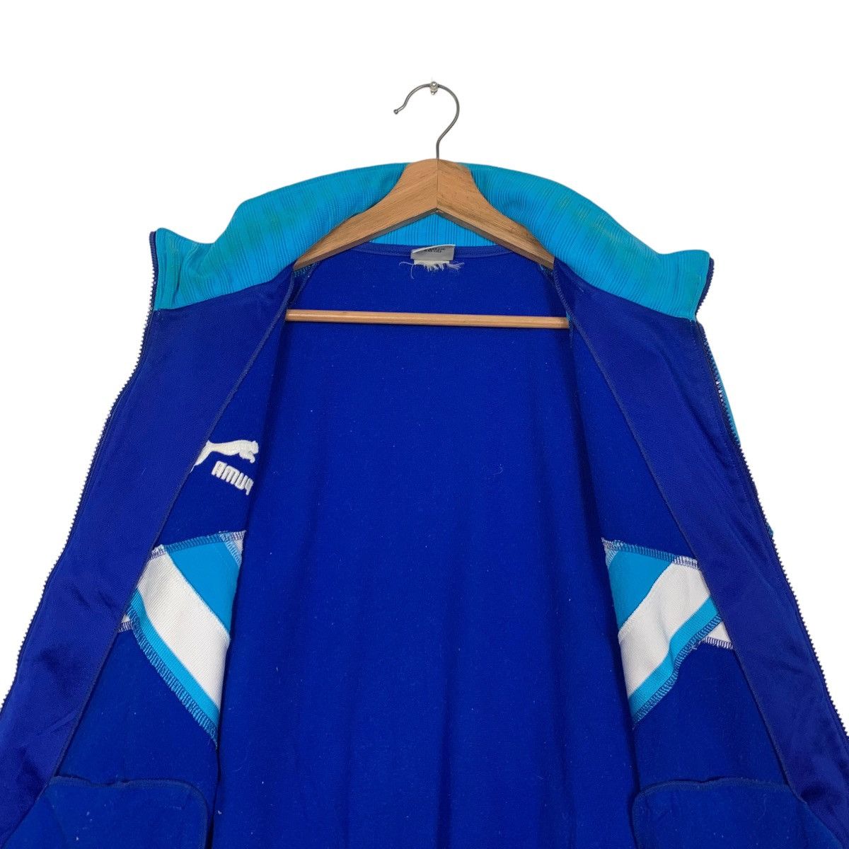 Puma Vintage 90s PUMA x HIT UNION Chevron Track Jacket #2708-C122 Size US L / EU 52-54 / 3 - 13 Thumbnail