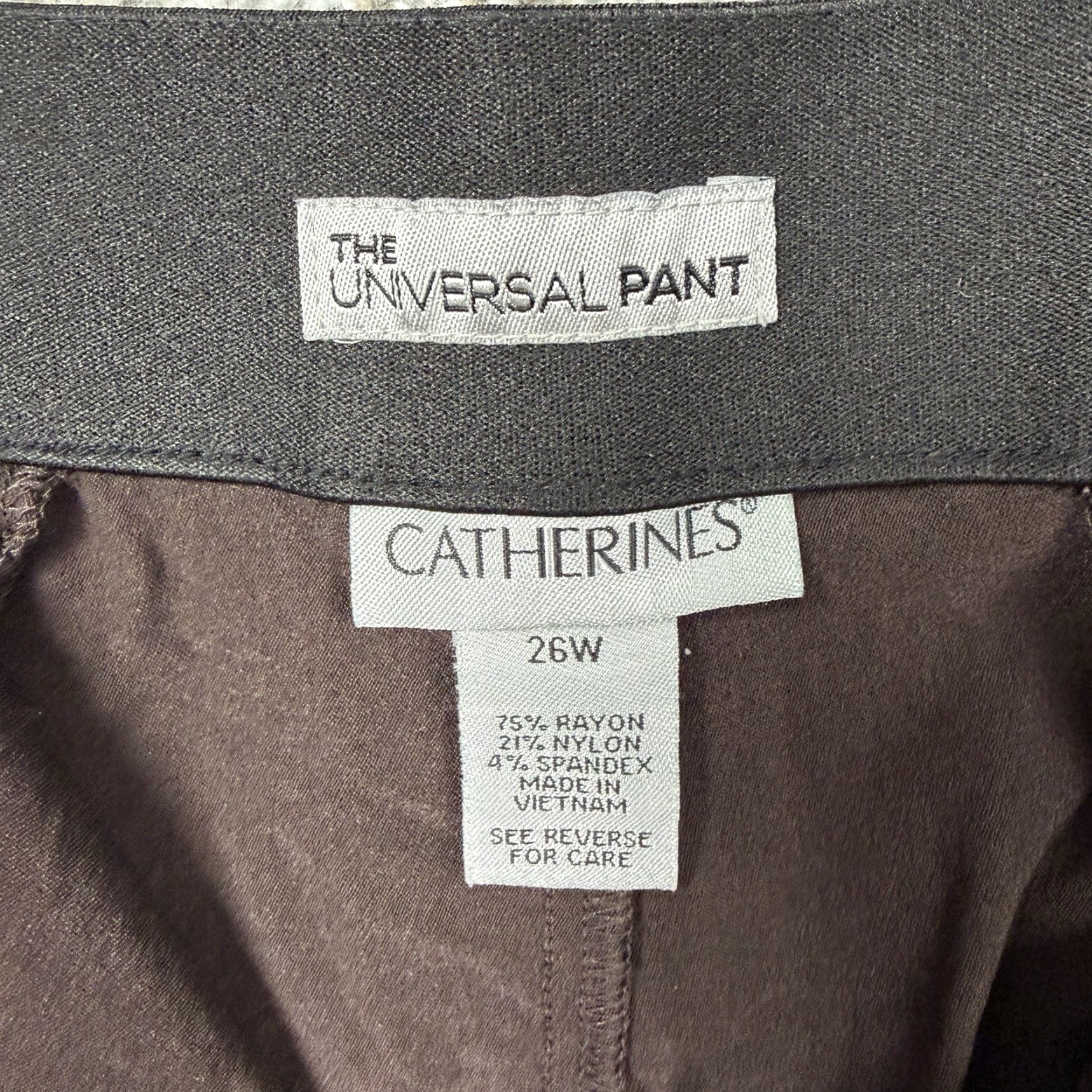 Vintage Catherines The Universal Pant Women 26W Plus Office Career Comfort Minimalist Size 26" / US 2 / IT 38 - 7 Thumbnail