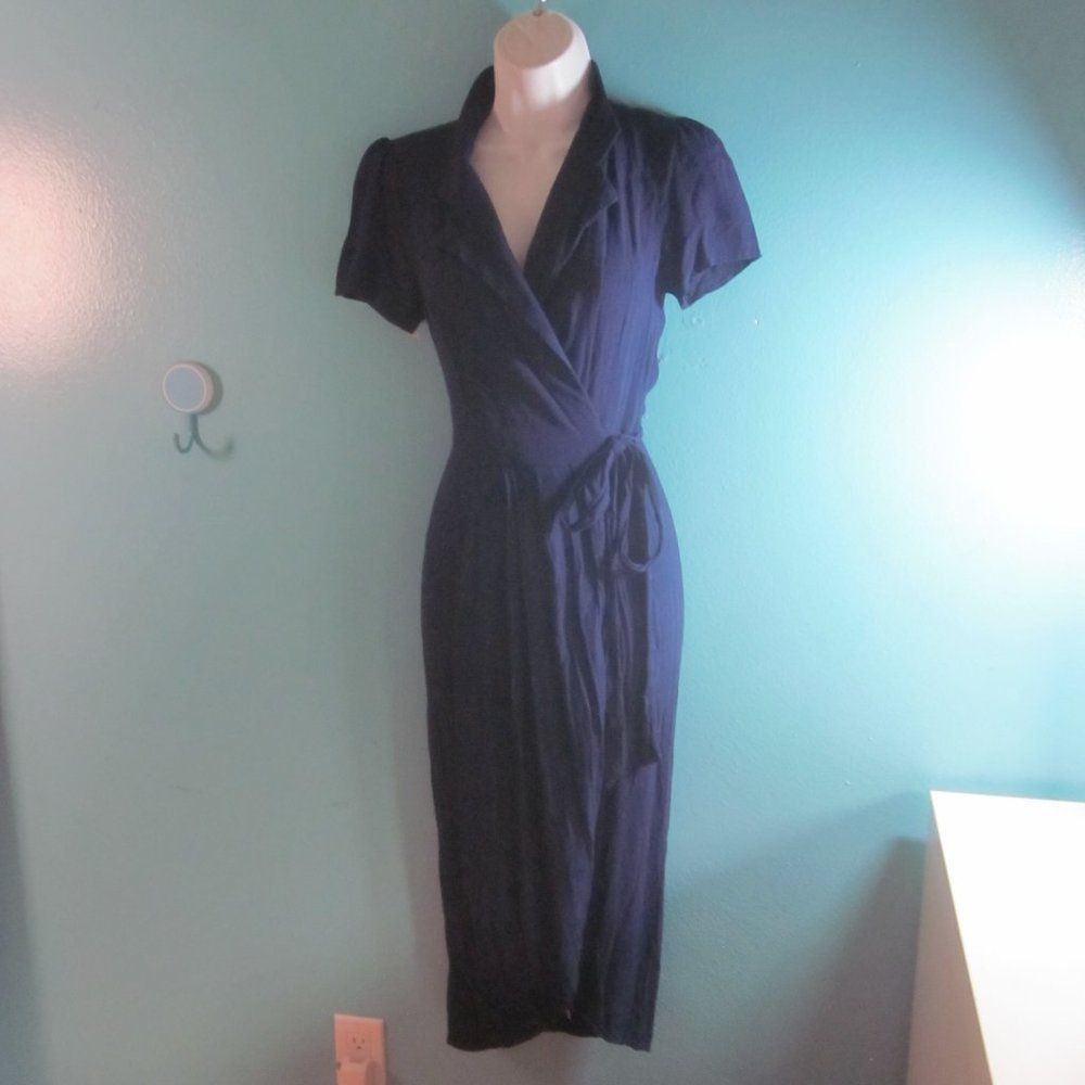 Anthropologie Yumi Kim Meet & Greet Dress Navy Blue XXS Size XXS / US 00 / IT 34 - 1 Thumbnail