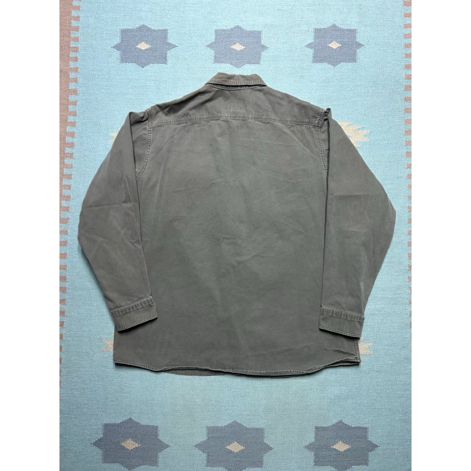 Vintage VINTAGE Cabela's Long Sleeve Button Shirt Canvas Cotton Tan Brown XL Tall Shirt Mens Brown Canvas Cotton Button-Up Size US XL / EU 56 / 4 - 5 Thumbnail