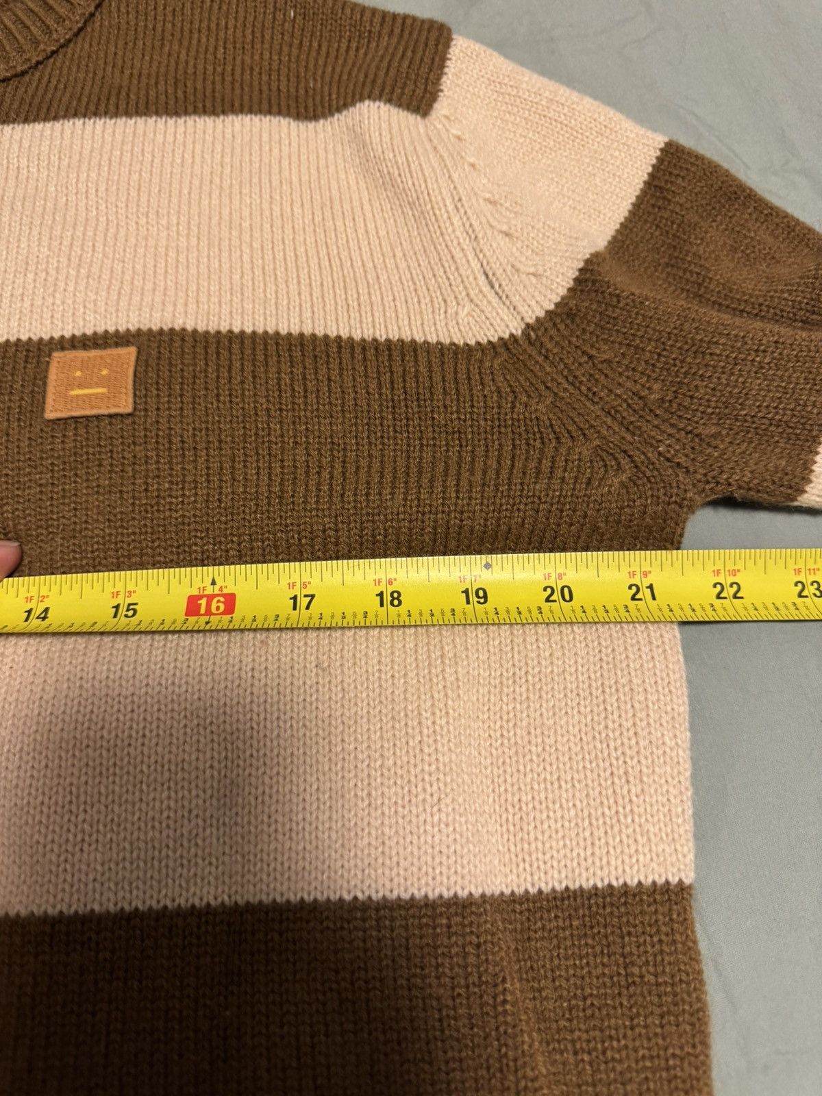 Acne Studios Acne Studios Size XS Oversized Stripped Crewneck Sweater Size XS / US 0-2 / IT 36-38 - 3 Thumbnail
