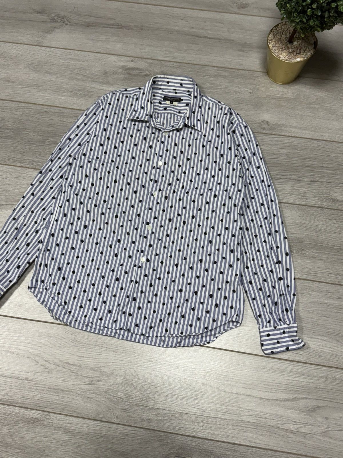 Comme des Garcons Homme Plus CDG Homme Plus polka dot vintage striped shirt comme des Size US S / EU 44-46 / 1 - 1 Thumbnail