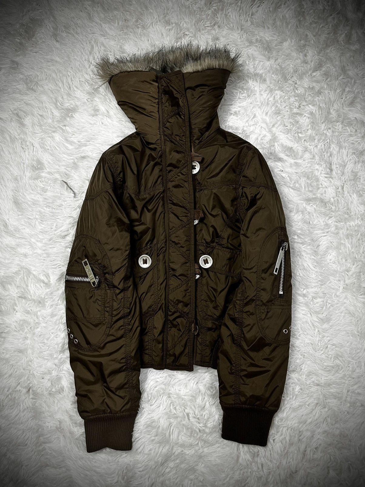 Japanese Brand 💥rare💥 japanese brand A.X.P fur high neck goa jacket Size US M / EU 48-50 / 2 - 6 Thumbnail