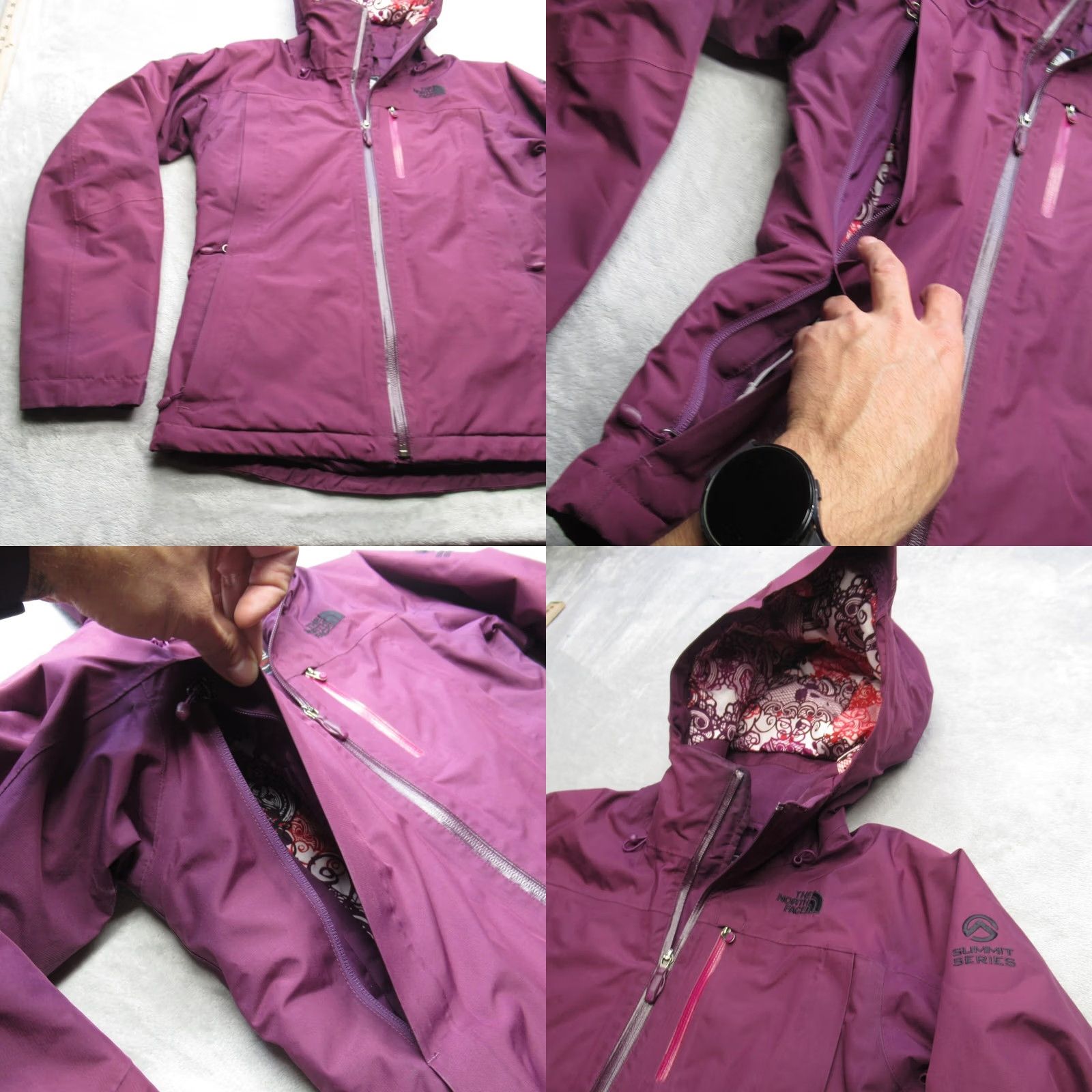 The North Face VINTAGE The North Face Jacket Womens XS Purple Summit Series Hooded Waterproof Insulated Size XS / US 0-2 / IT 36-38 - 8 Thumbnail