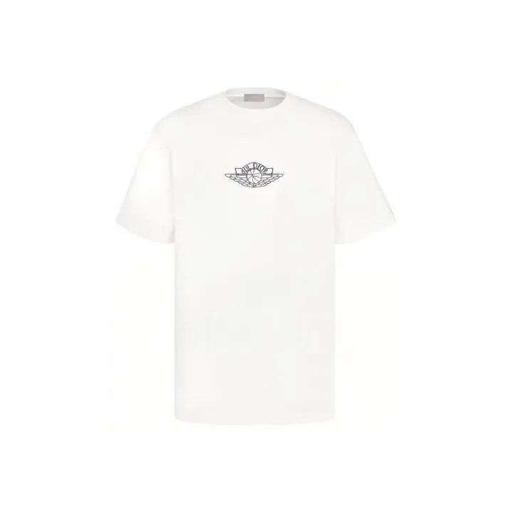 Dior Dior Air Jordan 1 Capsule White T-Shirt 0079 Size US L / EU 52-54 / 3 - 1 Thumbnail