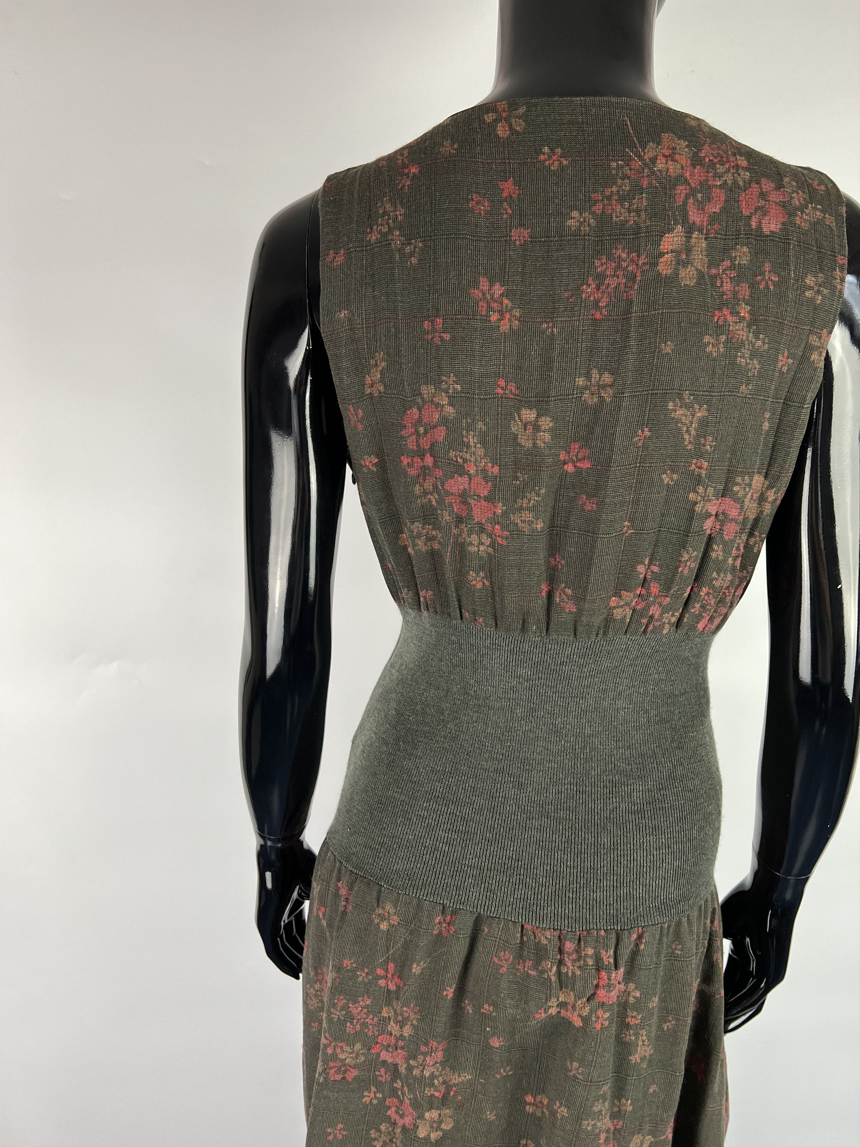 Designer Crea Concept Floral Print Sleeveless Midi Dress Size 42 Size M / US 6-8 / IT 42-44 - 4 Thumbnail