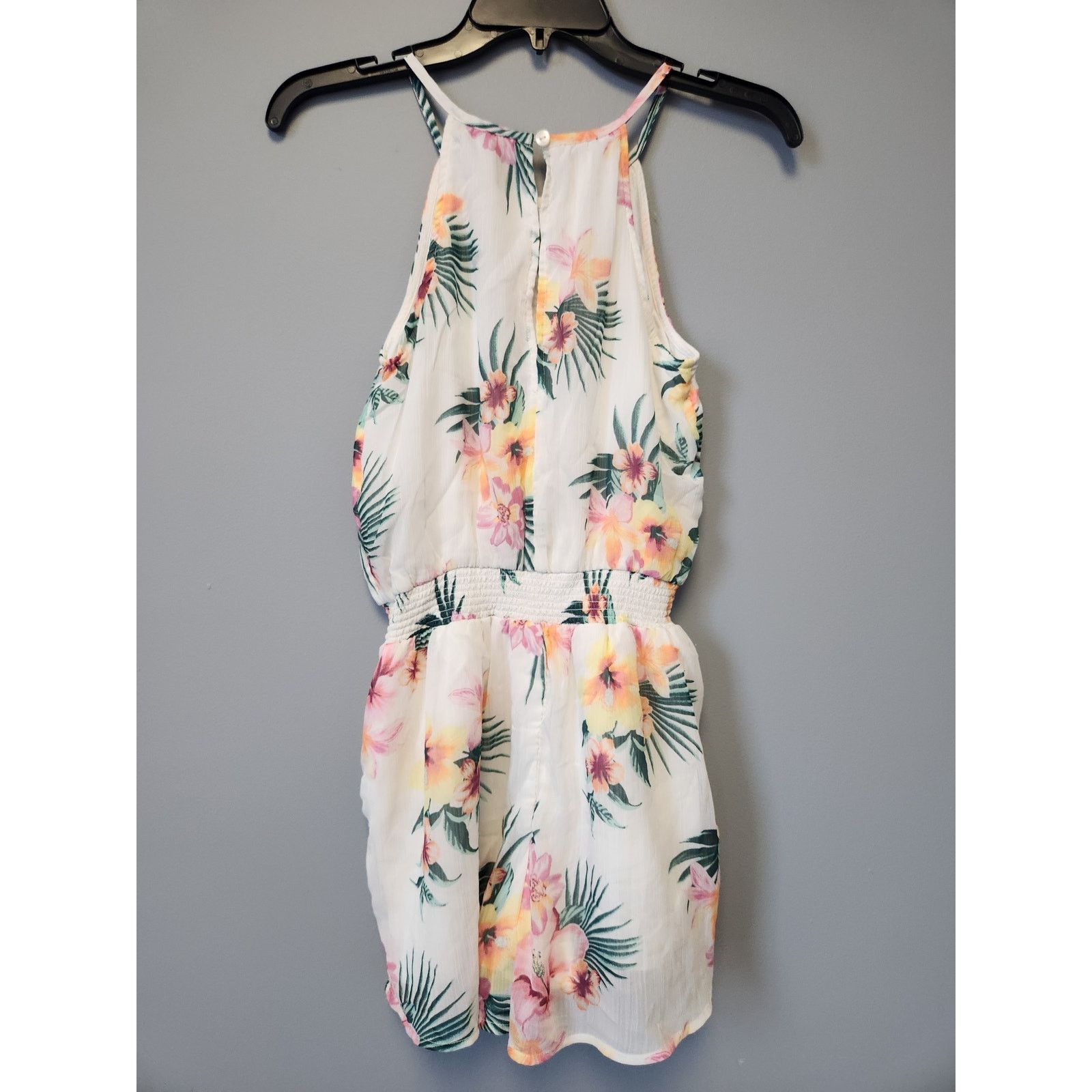 Abercrombie & Fitch Abercrombie Kids Tropical/Hawaiian Romper with Pockets 15/16 Size 38" / US 16 / IT 52 - 2 Thumbnail