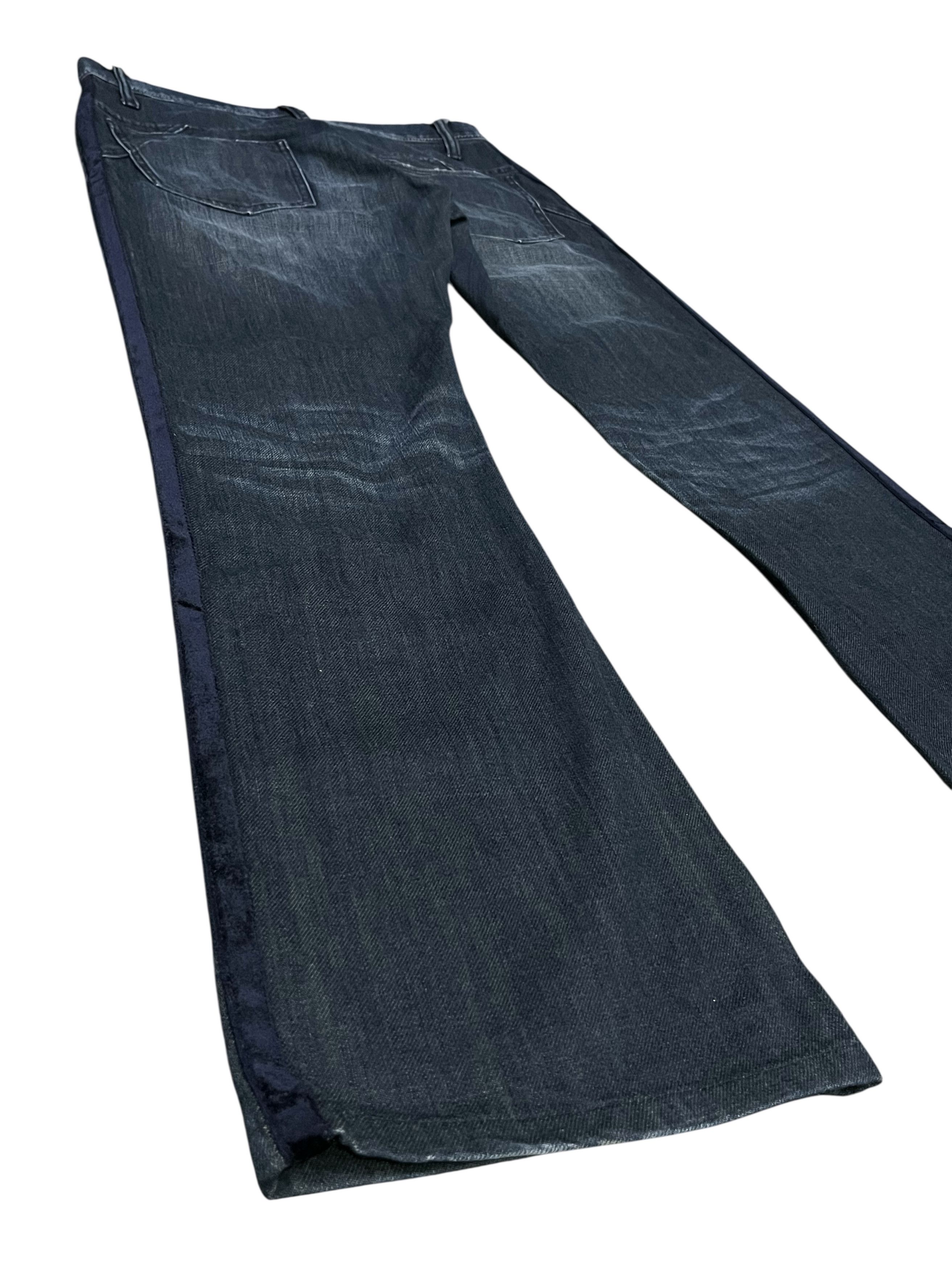 Issey Miyake 🔥STEALS💥90’s TETE HOMME Velvet Side Line Minimalist Flared Size US 31 - 2 Thumbnail