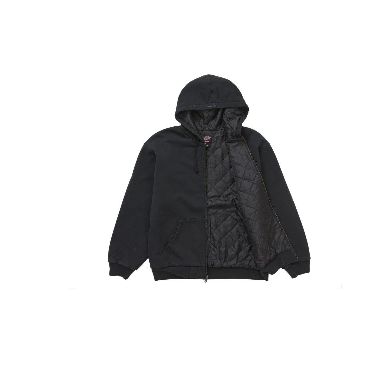 Dickies × Supreme Supreme Dickies Quilted Lined ZipUp Sweatshirt Black Size XL Size US XL / EU 56 / 4 - 2 Thumbnail