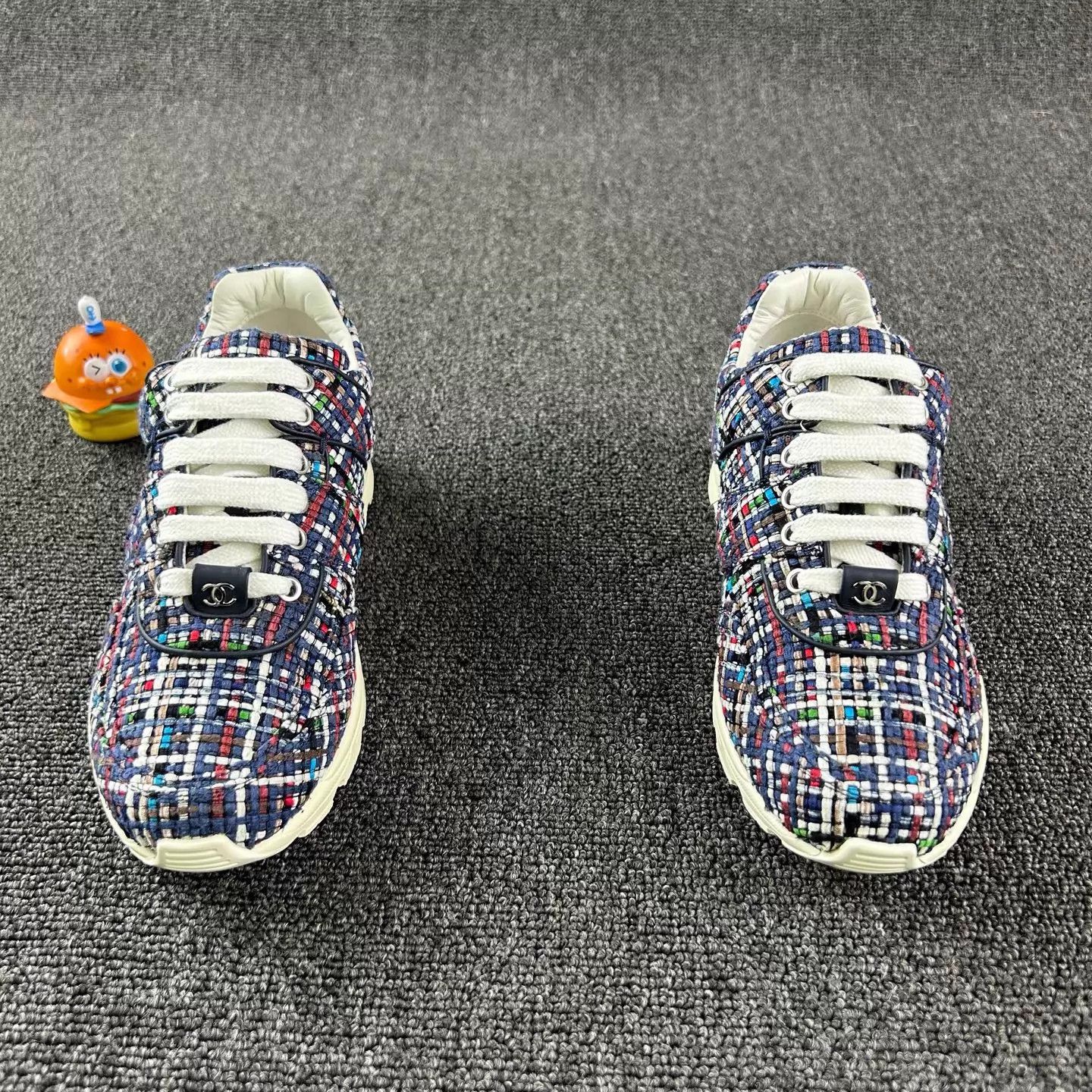 Chanel Chanel women's tweed sneakers 36.5 new Size US 6 / IT 36 - 2 Thumbnail