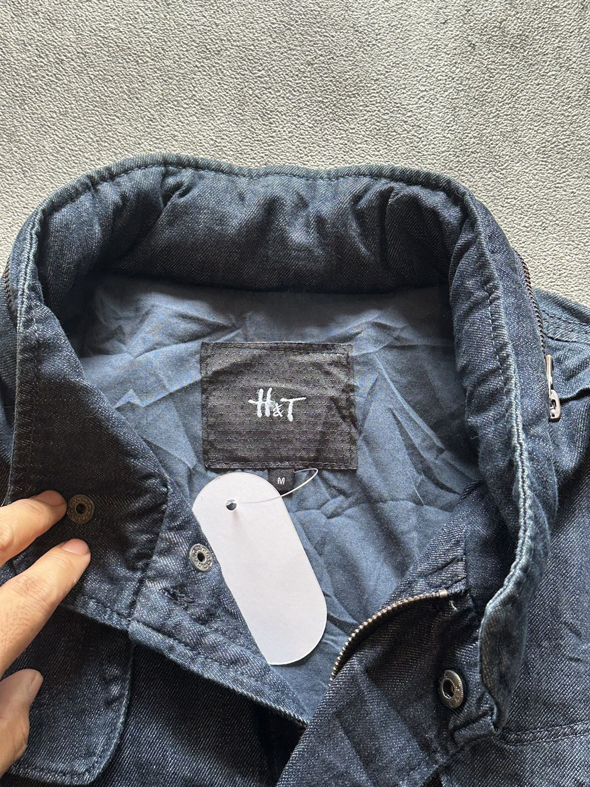 Hysteric Glamour 2000s H&T by Hysteric Glamour M65 Style Denim Jacket Size US M / EU 48-50 / 2 - 7 Thumbnail