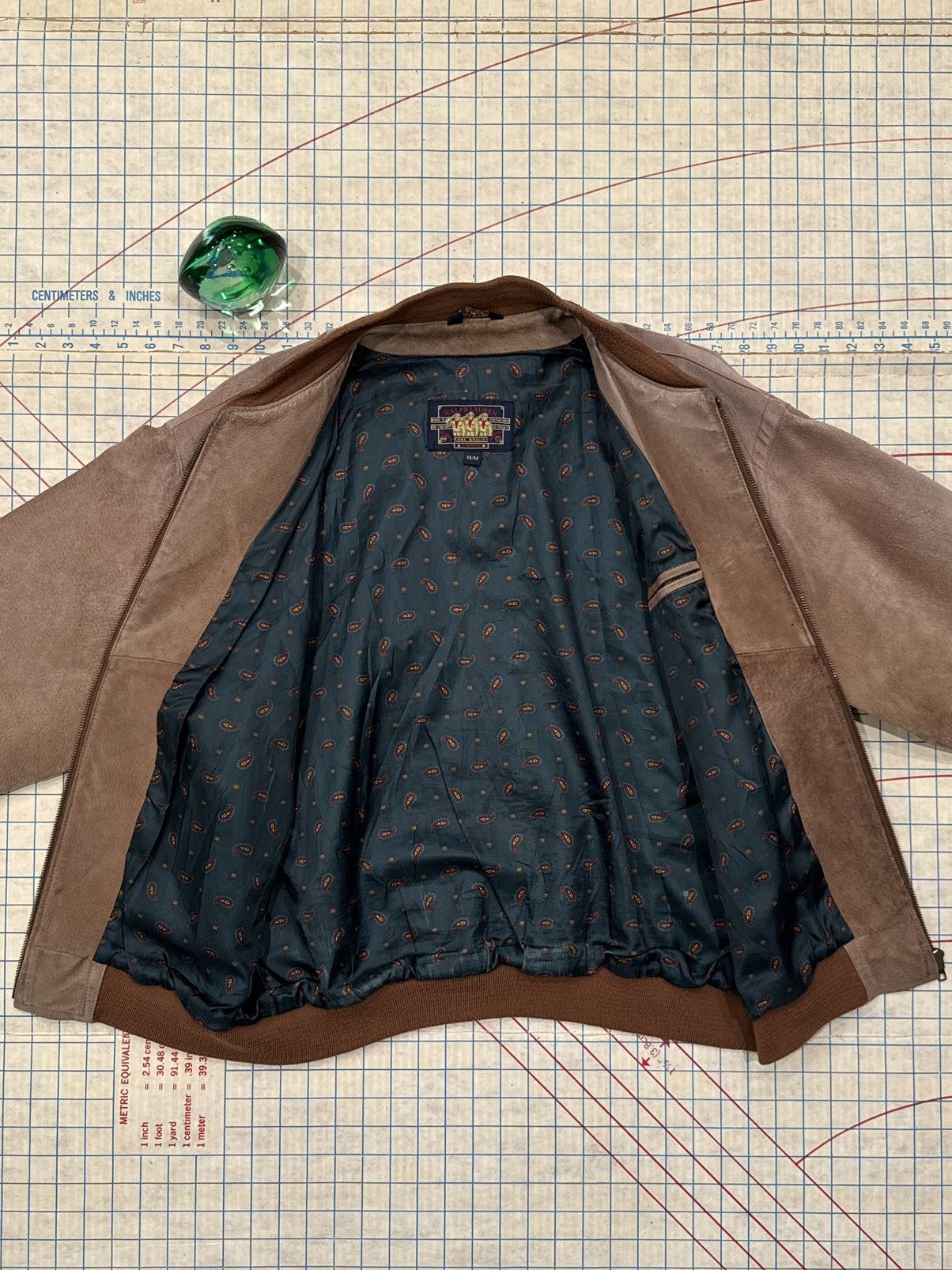 Chaps Ralph Lauren Vintage Chaps Ralph Lauren Suede Leather Bomber Jacket Mediu Size US M / EU 48-50 / 2 - 5 Thumbnail