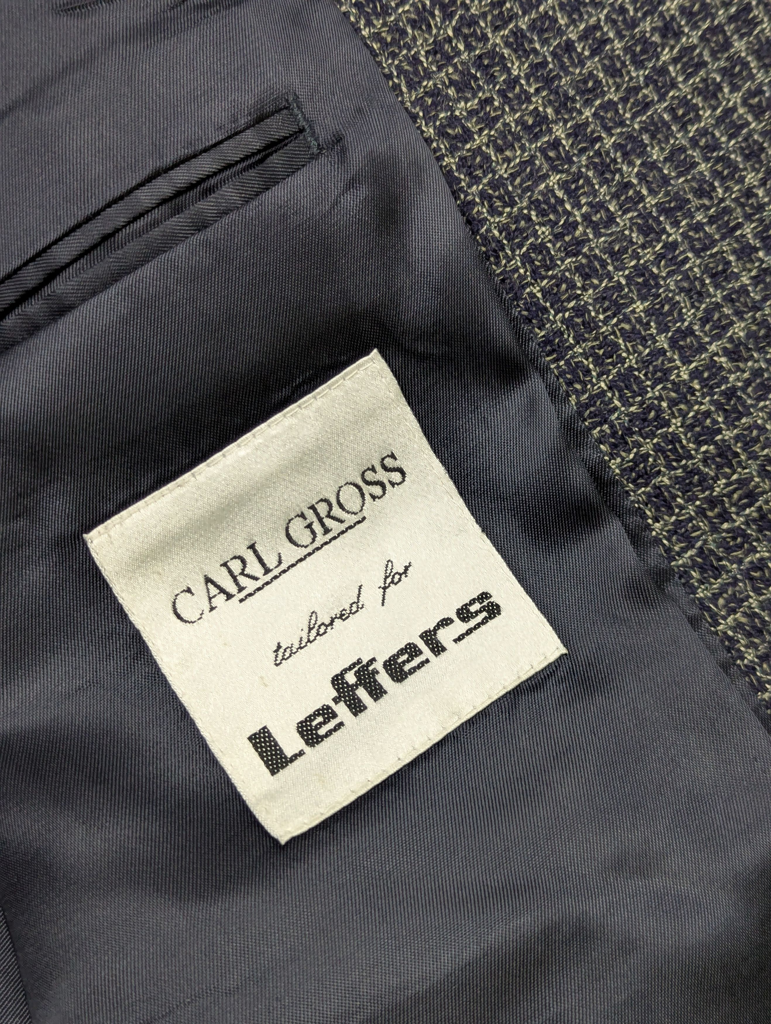 Vintage Vintage Carl Gross Wool Blazer Tailored by Leffers Men’s XL Size 52R - 10 Thumbnail