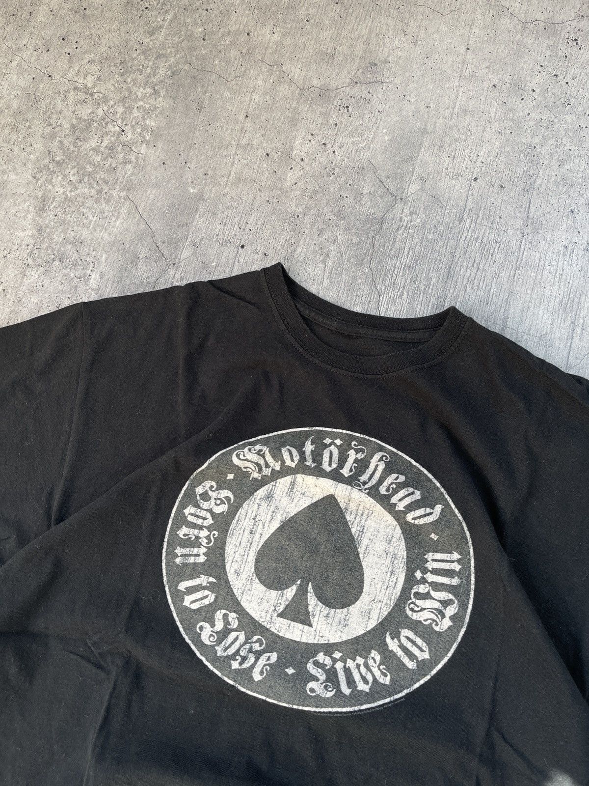Band Tees × Vintage Vintage tee print Motorhead “Born to lose-live to win” 90s Size US L / EU 52-54 / 3 - 4 Thumbnail