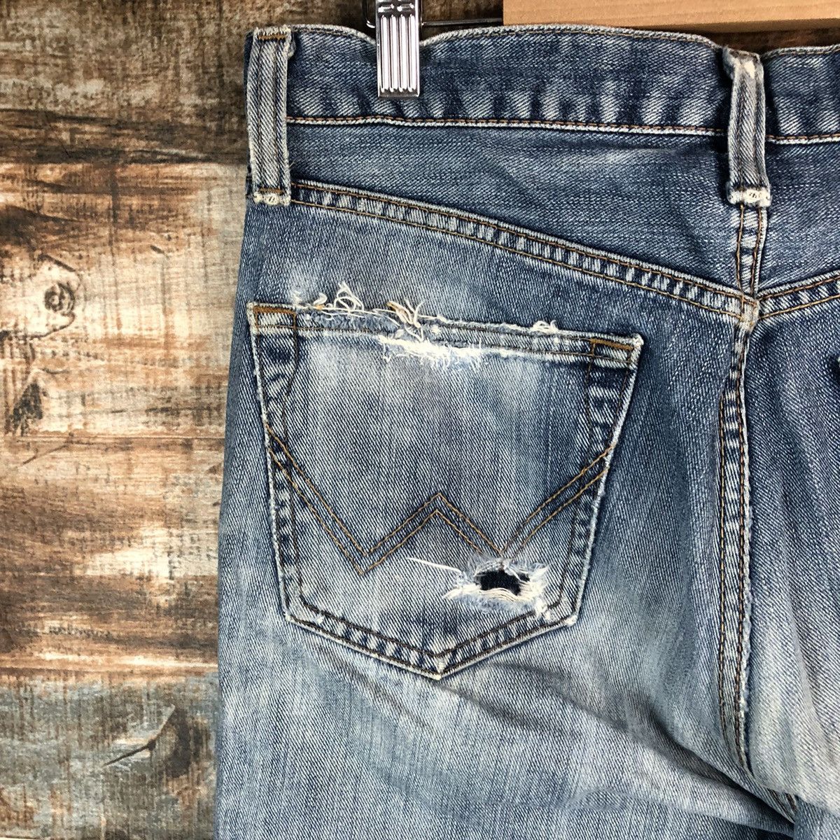 Edwin Edwin japan vintage ripped distressed Denim Pants #A1414 Size US 32 / EU 48 - 16 Thumbnail