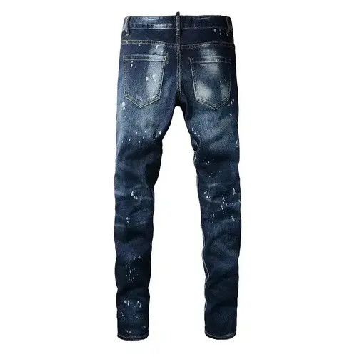Japanese Brand × Jean Mens Non-Stretch Graffiti Slim Fit Ripped Jeans Size US 32 / EU 48 - 3 Thumbnail