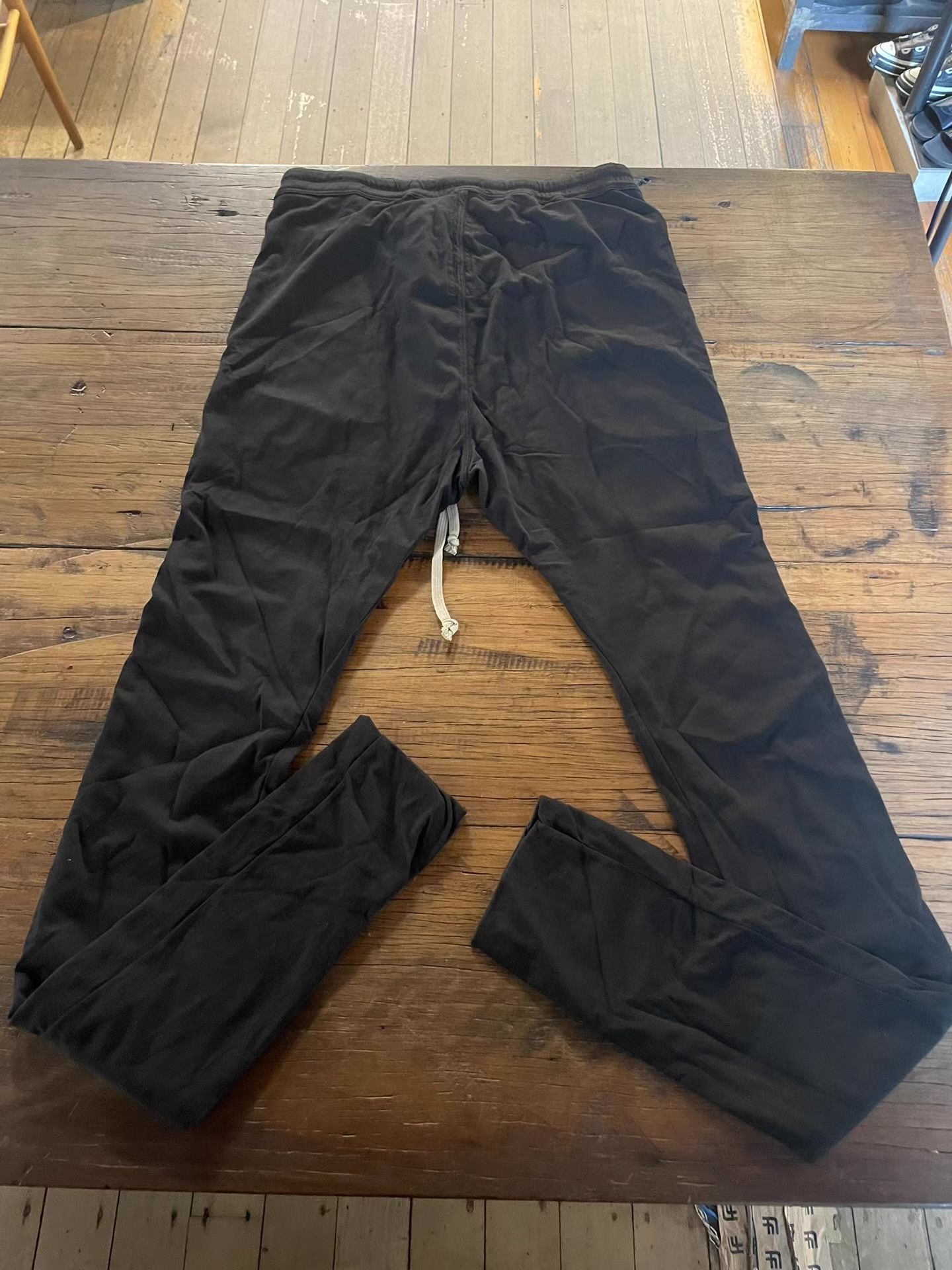 Rick Owens Drkshdw DRKSHDW 17FW women’s black double‑layer drawstring Ｑ25 Size 34" / US 12 / IT 48 - 3 Thumbnail