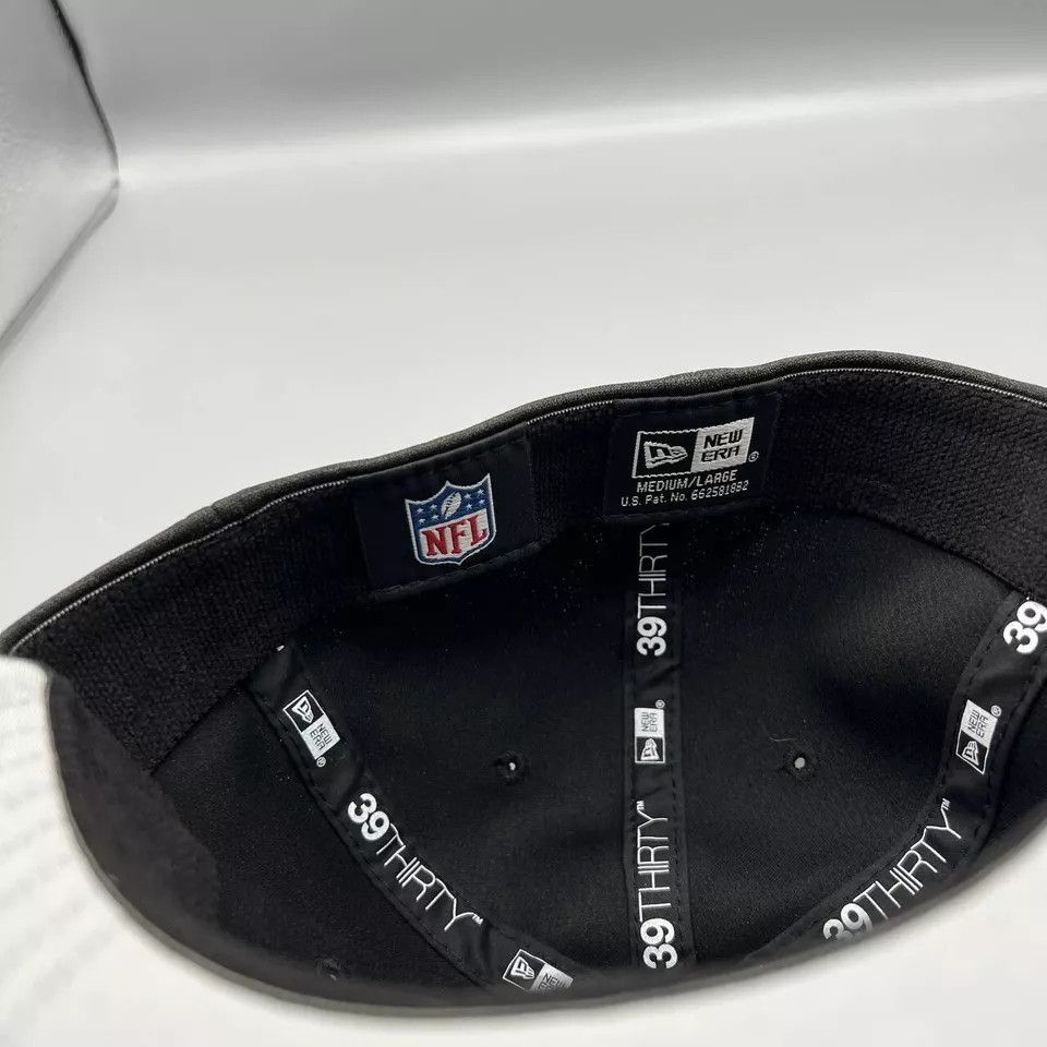 New Era Atlanta Falcons Hat Men M-L Gray Stretch Fitted Cap New Size ONE SIZE - 4 Thumbnail