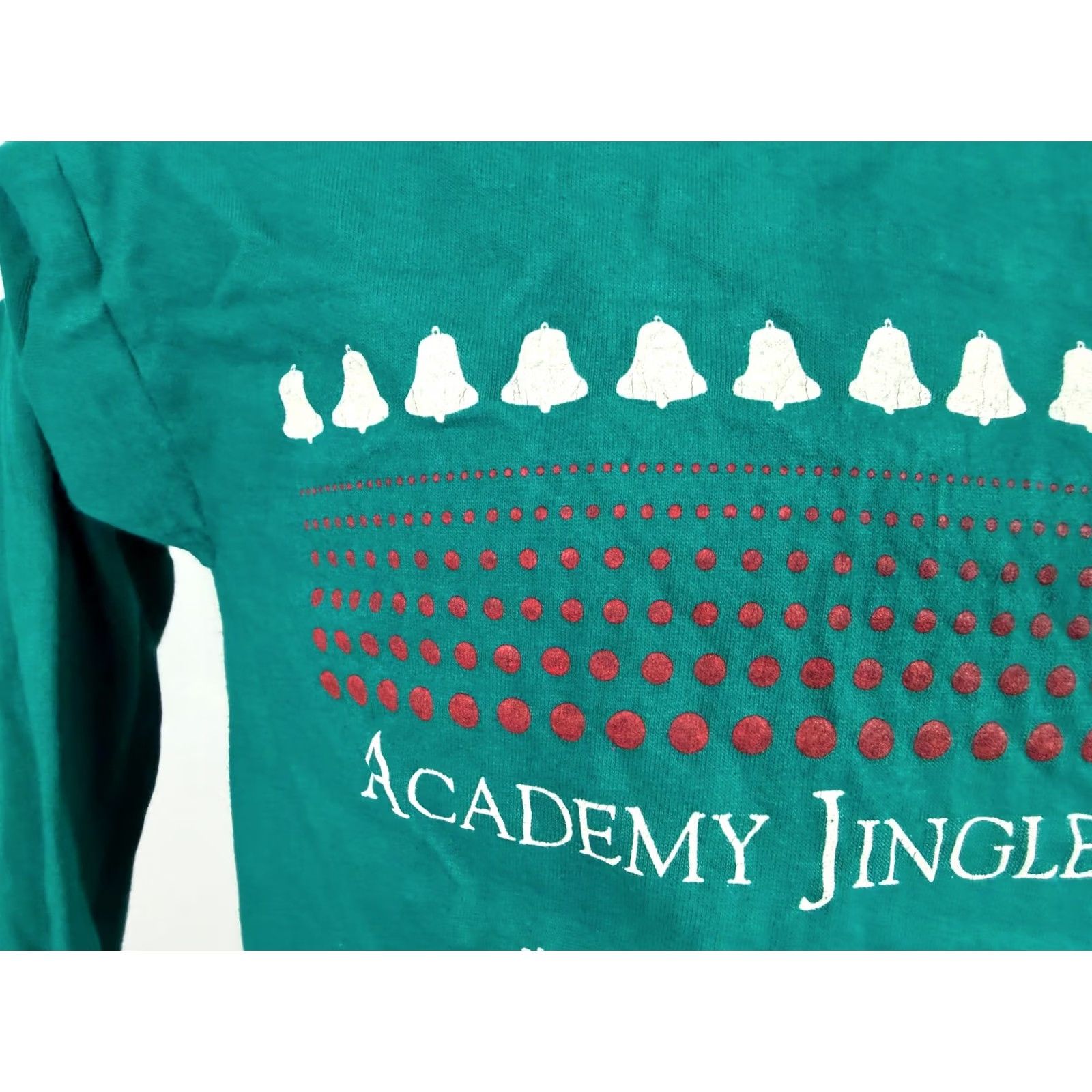 Bell VINTAGE 80s Shirt M Tight Jingle Bell Run Christmas 1989 Houston TX USA Size US M / EU 48-50 / 2 - 4 Thumbnail
