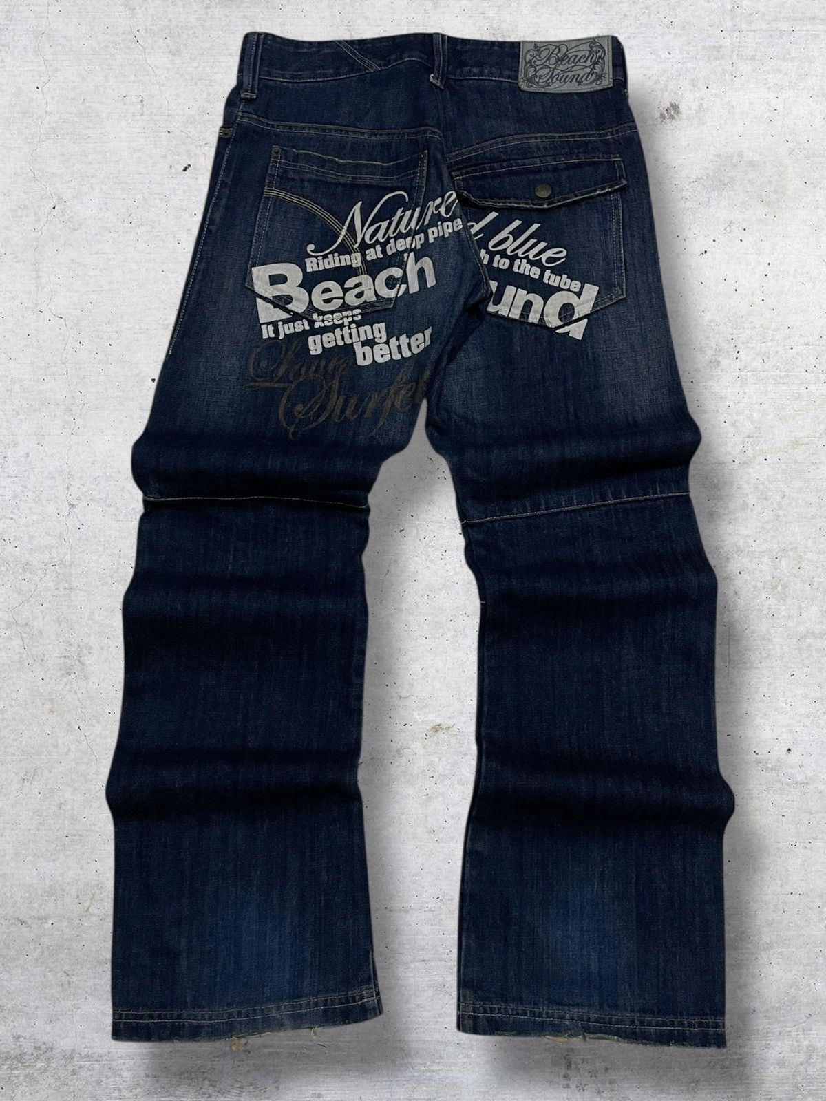 Japanese Brand VINTAGE BEACH SOUND 1990S JAPAN DESIGNER DAICOCK POEM JEANS Size US 30 / EU 46 - 8 Thumbnail