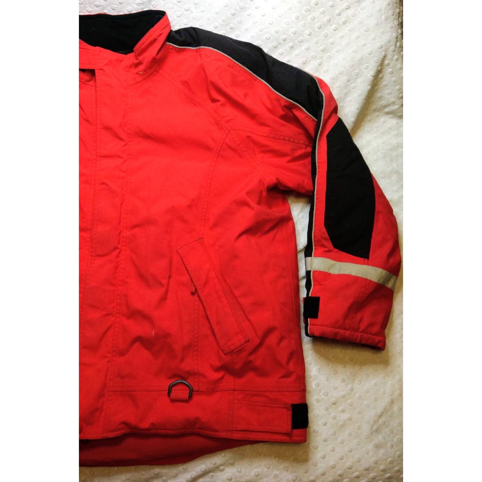 Vintage Cabela's Coat Parka Zip Up Heavy Collared Knit Nylon Softshell Red XL Mens Winter Outdoor Ice Fishing Hi-Vis Logo Size US XL / EU 56 / 4 - 2 Thumbnail
