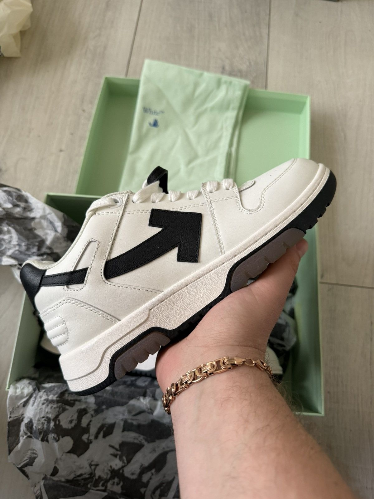 Off-White Off White Out Off Office Whute Black Size US 7 / EU 40 - 5 Thumbnail