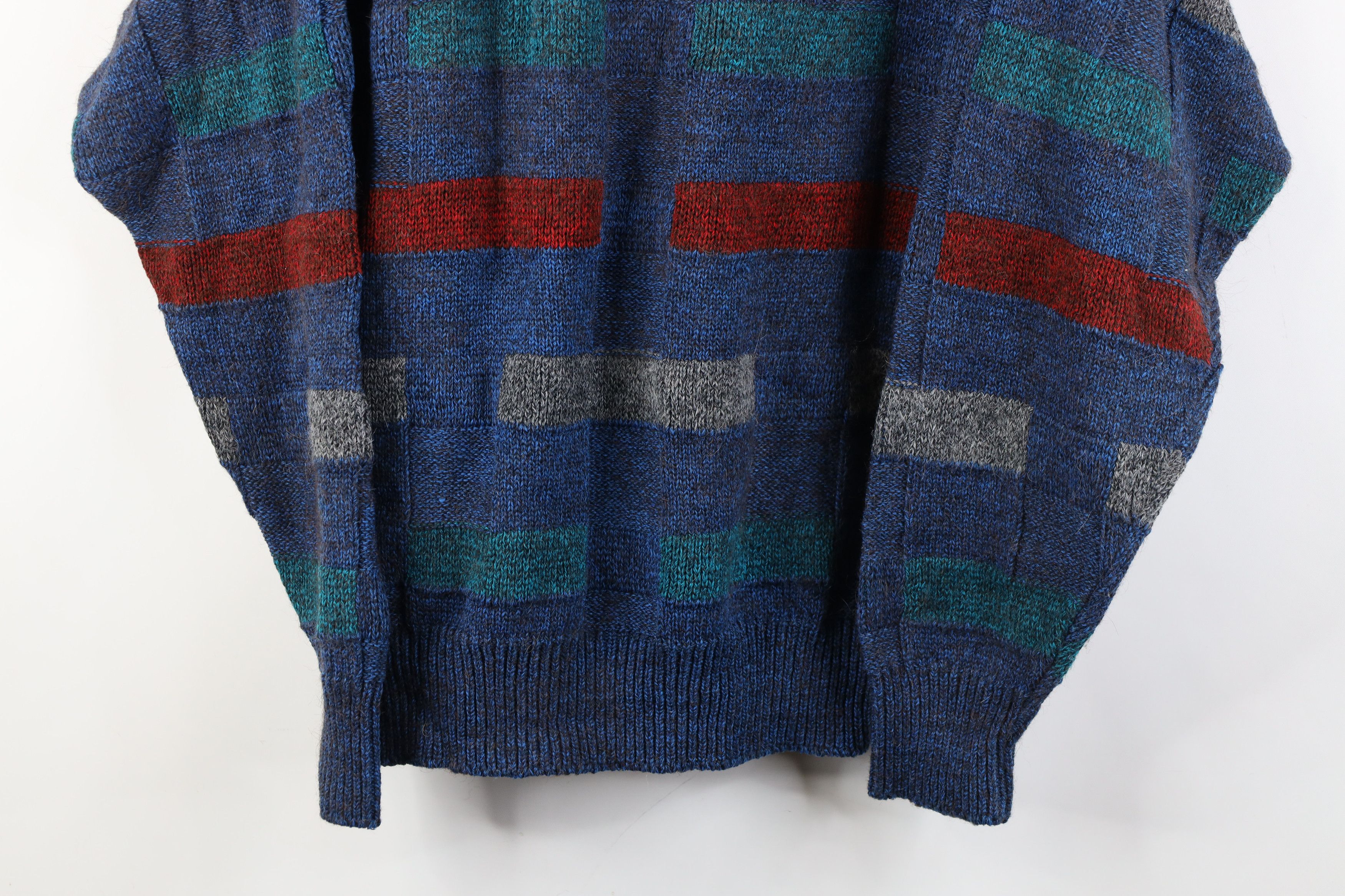 Vintage Vintage 90s Streetwear Wool Blend Knit Crewneck Sweater Size US M / EU 48-50 / 2 - 3 Thumbnail