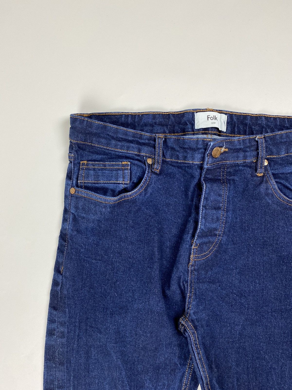 Folk Folk men’s Selvedge Denim Jeans Size US 34 / EU 50 - 7 Thumbnail