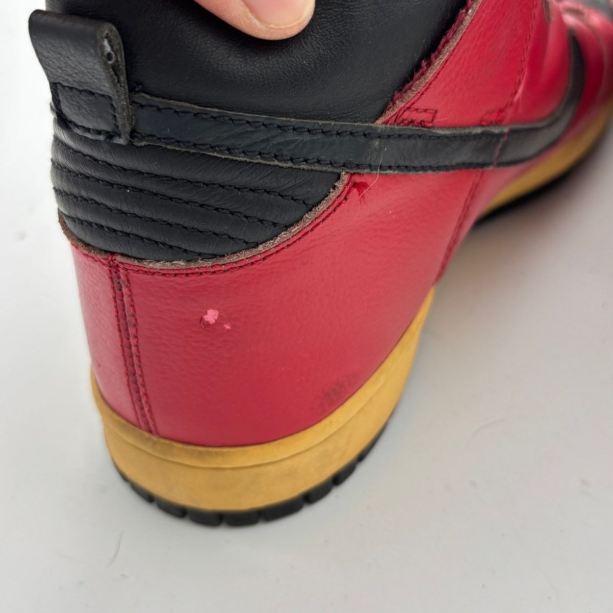 Nike × Vintage Vintage Nike Dunk High Red Sneakers Men's 8.5 309432-601 Size US 8.5 / EU 41-42 - 10 Thumbnail