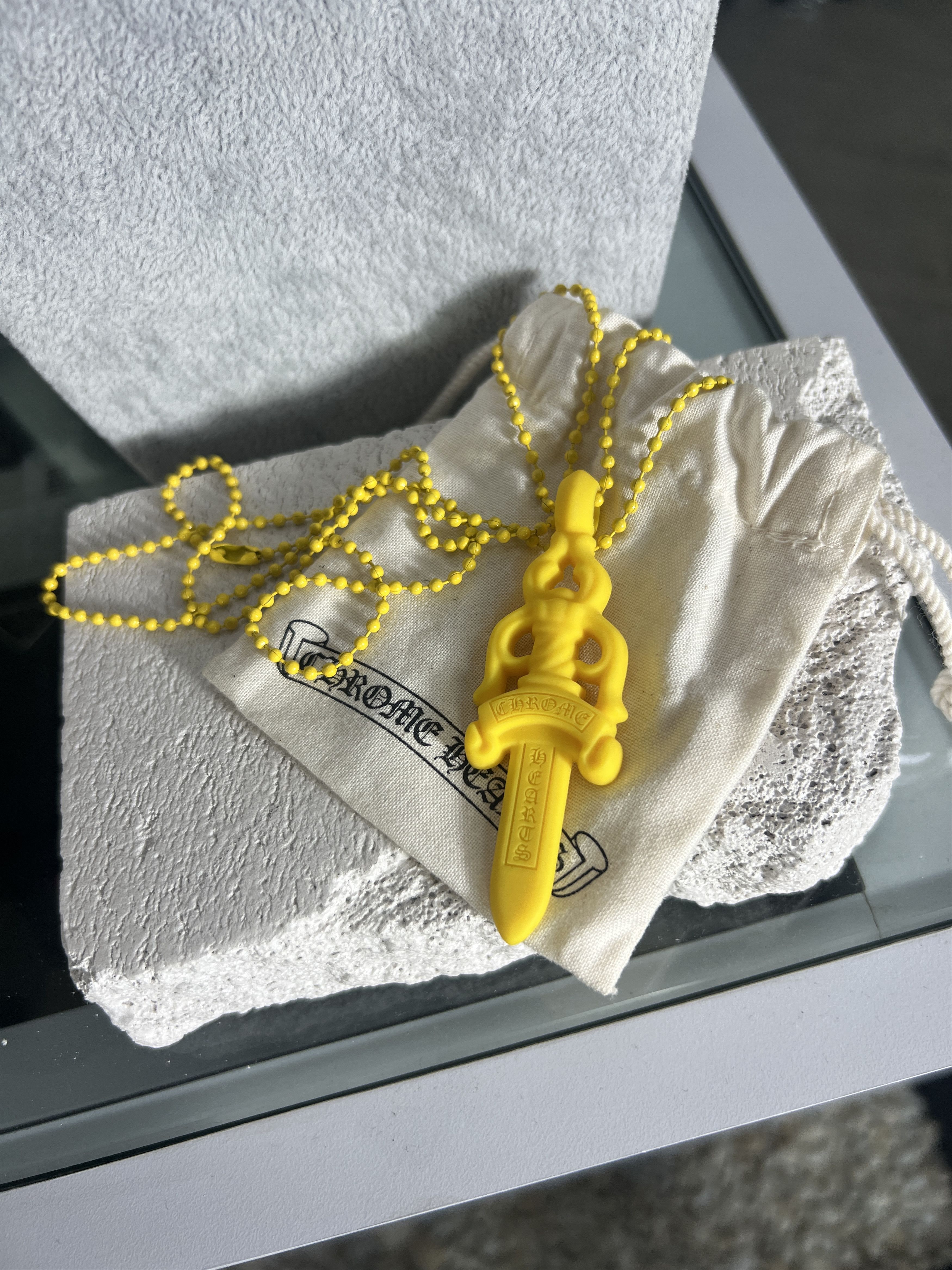 Chrome Hearts Chrome Hearts Yellow Dagger Pendant Necklace 2023 Size ONE SIZE - 3 Thumbnail