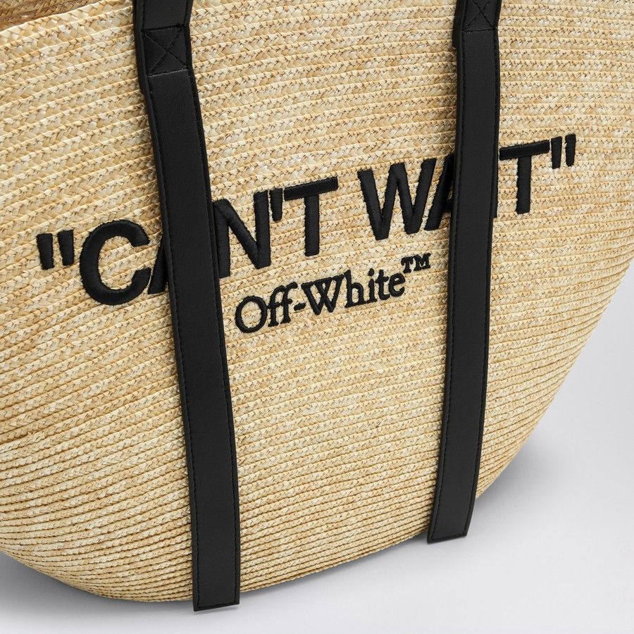 Off-White o1d2blof0924 Size: OS / Raffia Media Tote Bag Size ONE SIZE - 5 Thumbnail