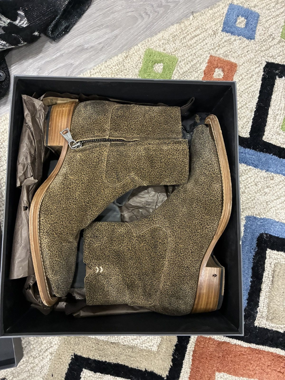 John Varvatos Crossby Zip Boot Size 12 Size US 12 / EU 45 - 17 Thumbnail