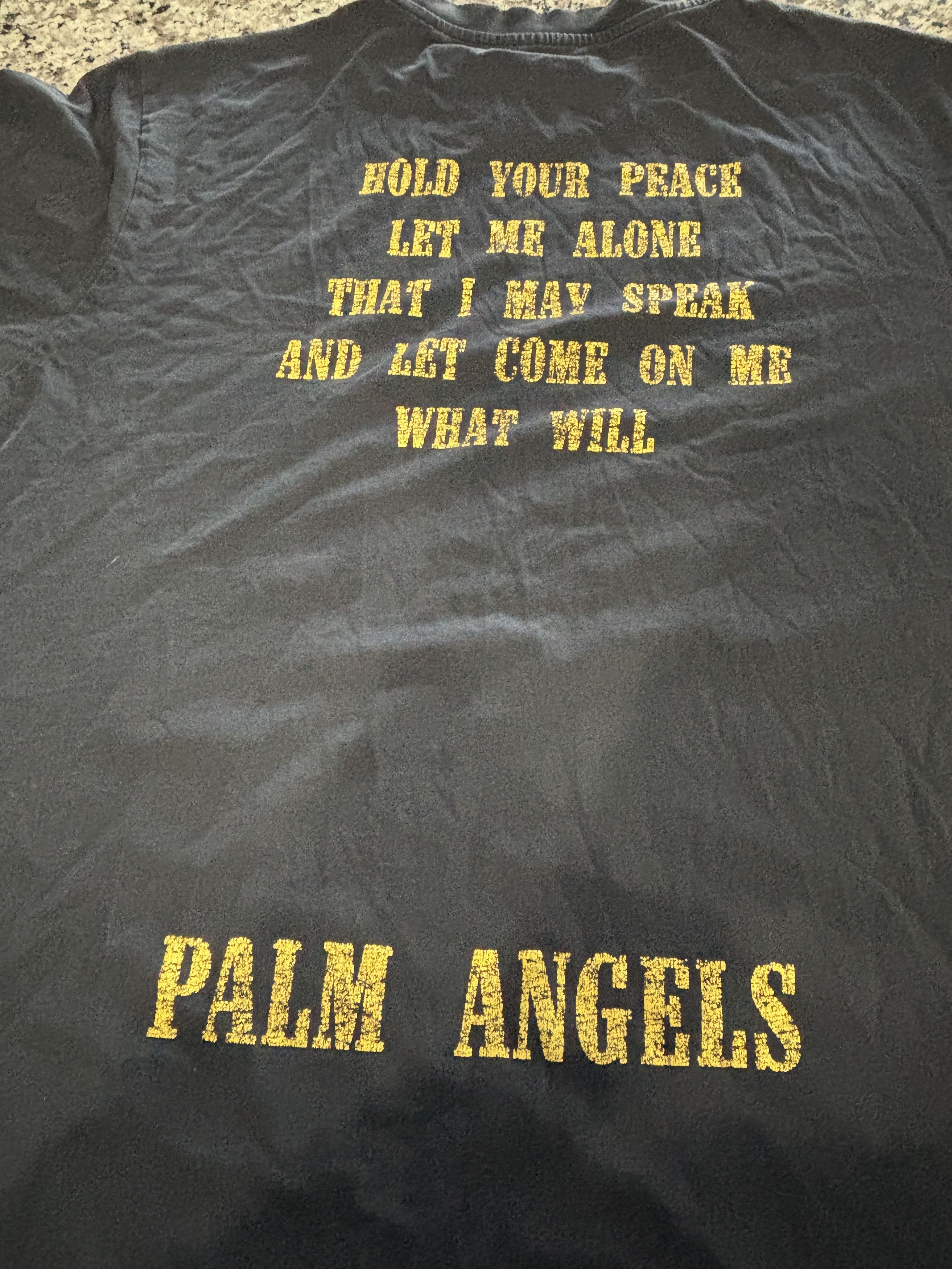 Palm Angels Palm Angels Legalize It Distressed Tee Size L Size US L / EU 52-54 / 3 - 6 Thumbnail