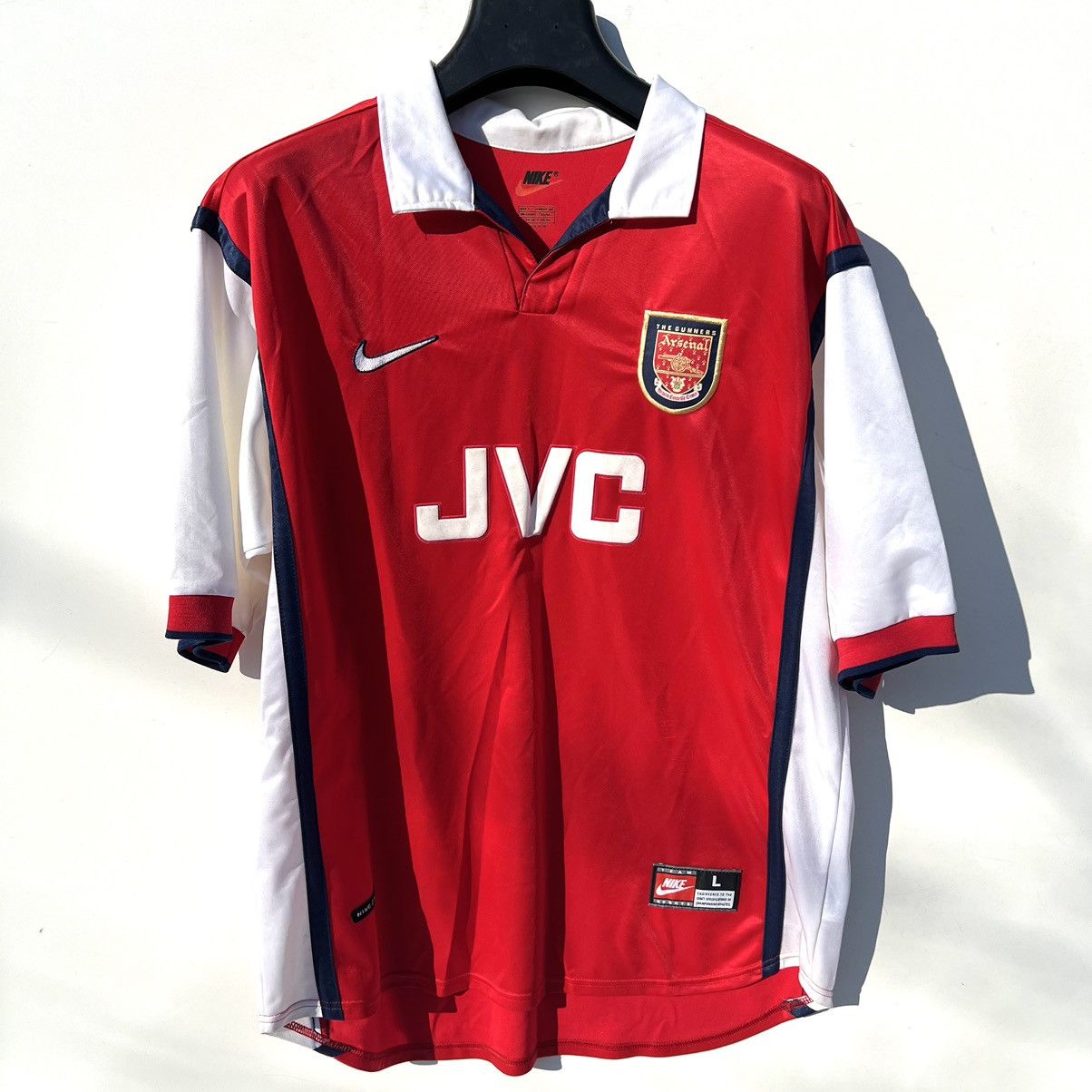 Nike FC Arsenal jersey 1998/1999 Nike JVC Vieira #4 Size US L / EU 52-54 / 3 - 1 Thumbnail