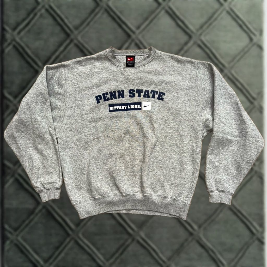 Nike VINTAGE Nike Penn State PSU Sweatshirt Crewneck Gray Size Small Mens Y2K Size US S / EU 44-46 / 1 - 1 Thumbnail