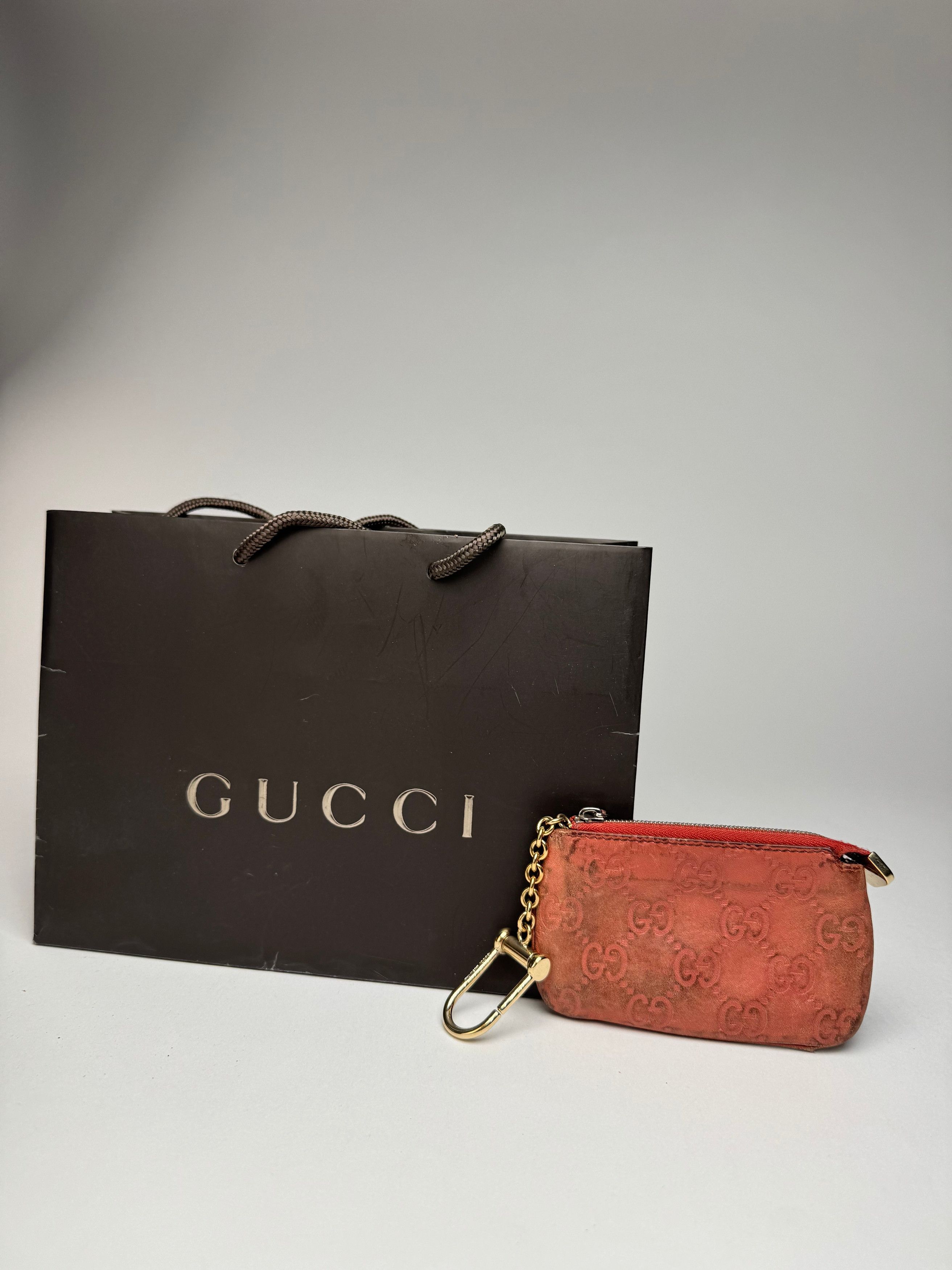 Gucci Vintage Monogram Key Holder Red Size ONE SIZE - 1 Thumbnail