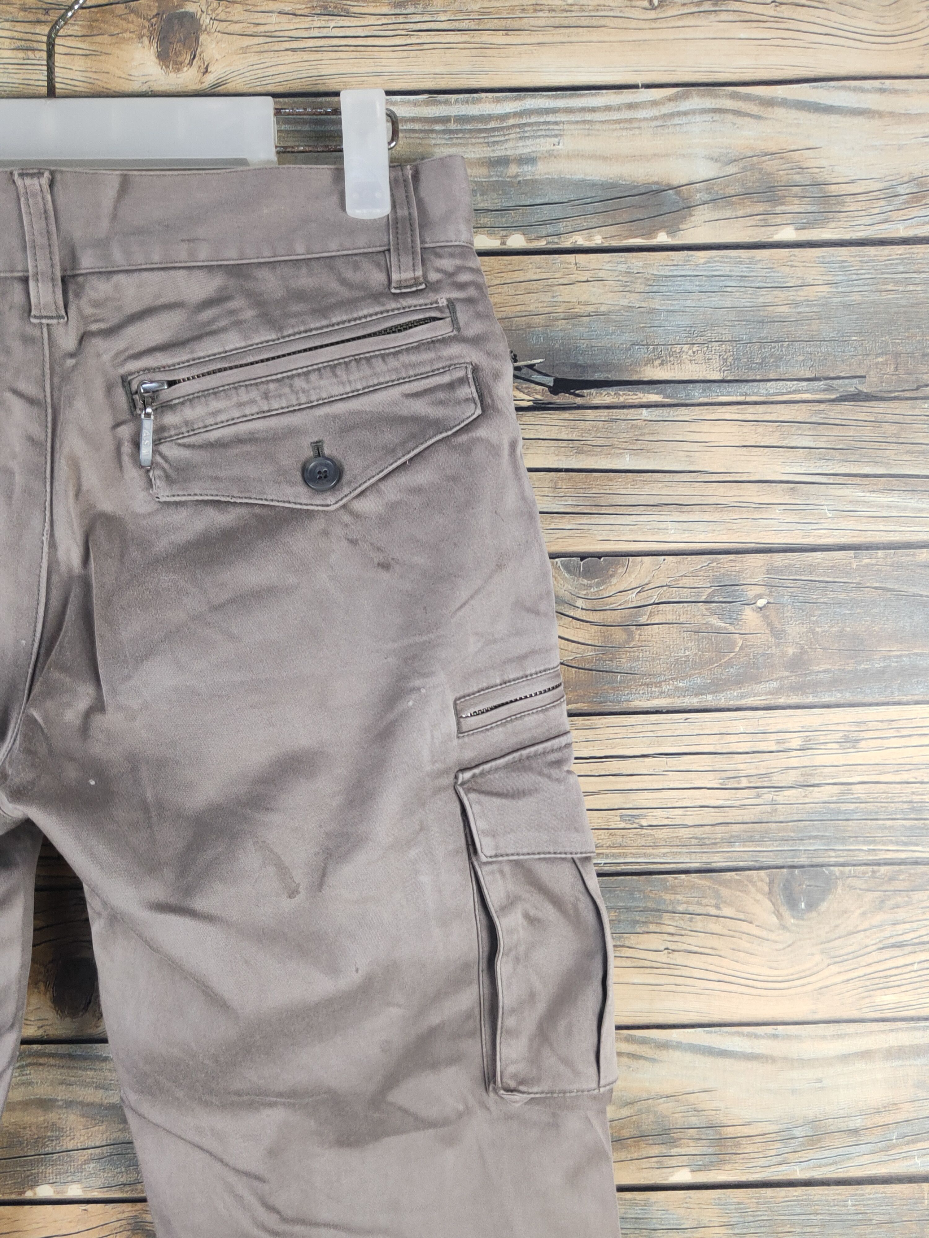 Japanese Brand DL A.S.M Beige Multipocket Cargo Pants #46-079T Size US 28 / EU 44 - 10 Thumbnail