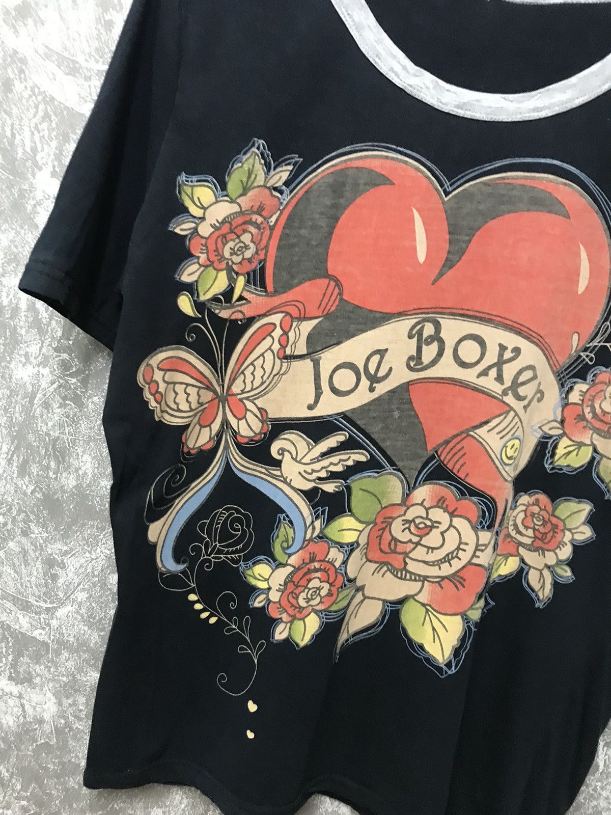 Affliction × Ed Hardy × Southpole Joe Boxer Affliction Heart Flower Y2K Graphic Tee Size US L / EU 52-54 / 3 - 5 Thumbnail