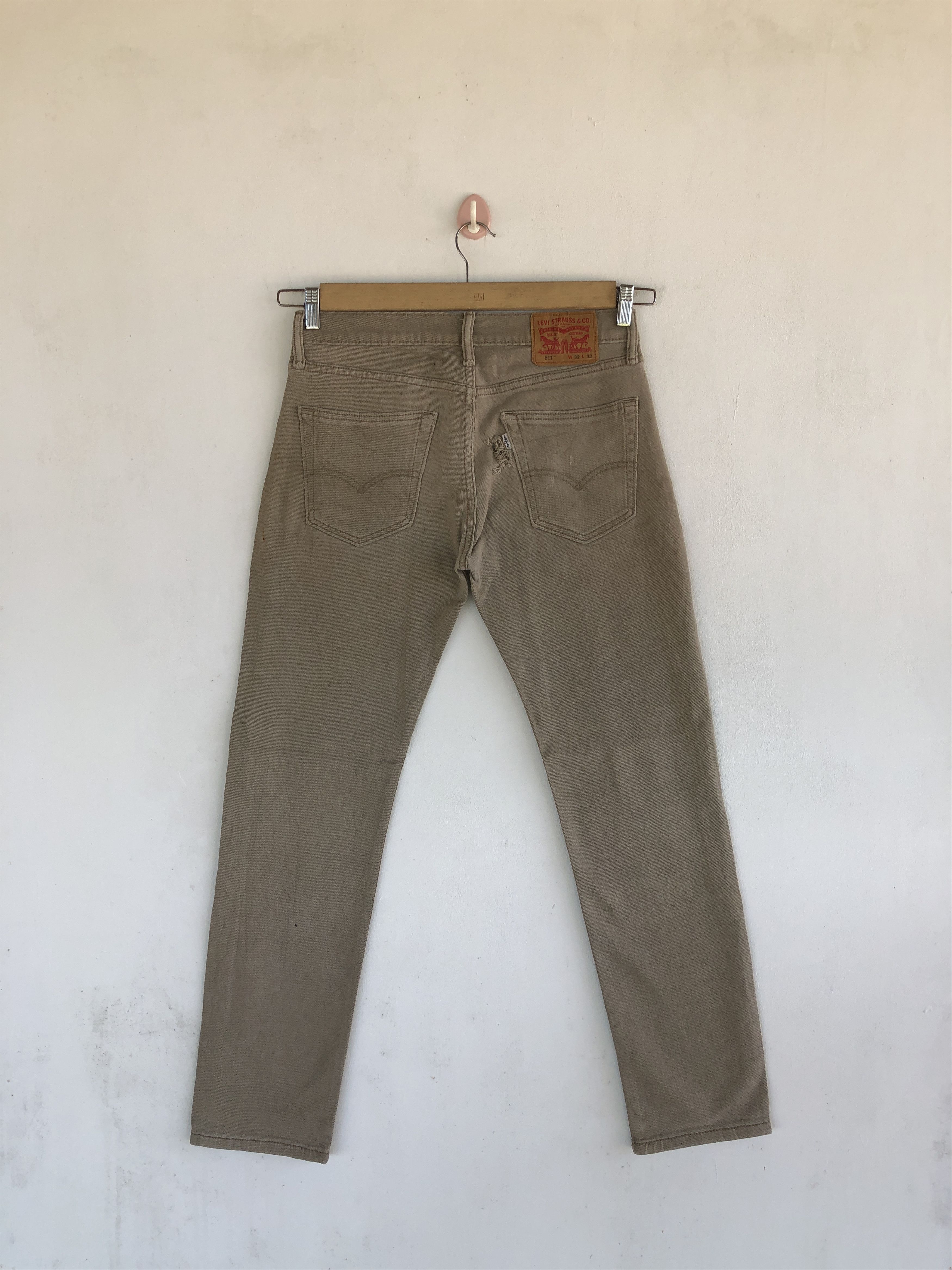 Levi's Vintage Levis 511 Jeans Brown Levi's Skinny Tapered Denim Size US 30 / EU 46 - 2 Thumbnail