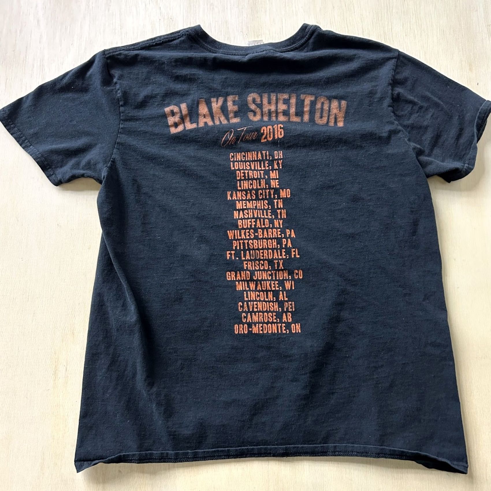 Gildan VINTAGE Blake Shelton Gildan Shirt Mens Large Black 2016 Tour Concert Tee T-Shirt Size US L / EU 52-54 / 3 - 6 Thumbnail