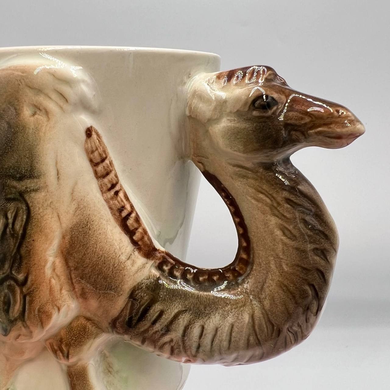 Vintage Vintage German Porcelain Mug Camel Design Signed ceramic Size ONE SIZE - 3 Thumbnail