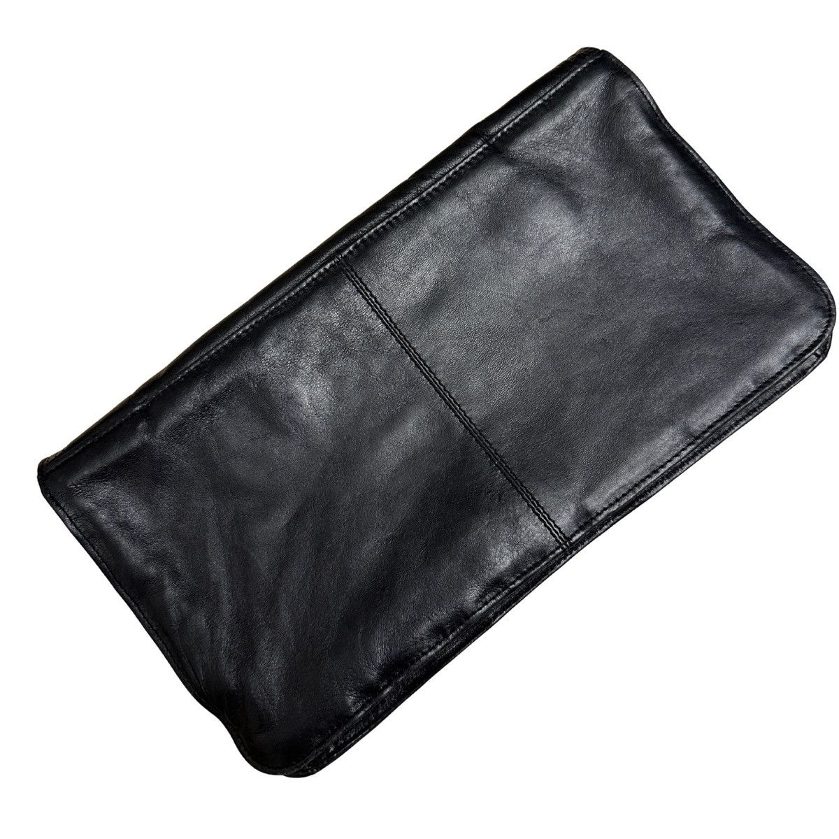 Other Urbancode Black Vintage Leather Clutch Bag Detachable Strap Size ONE SIZE - 8 Thumbnail