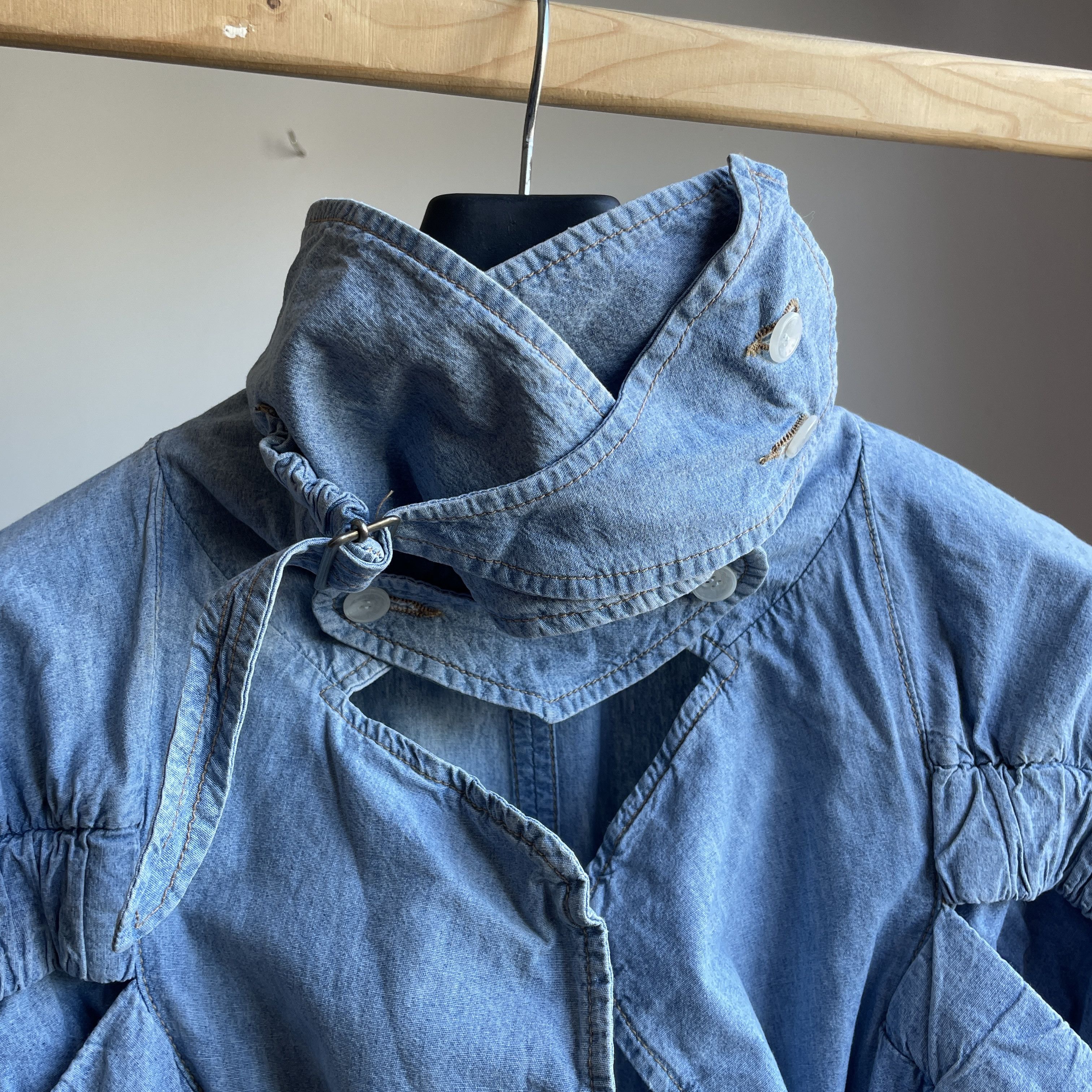 Stella McCartney Stella McCartney 2004 Womens Denim Trench Coat Size IT 42 Size M / US 6-8 / IT 42-44 - 7 Thumbnail
