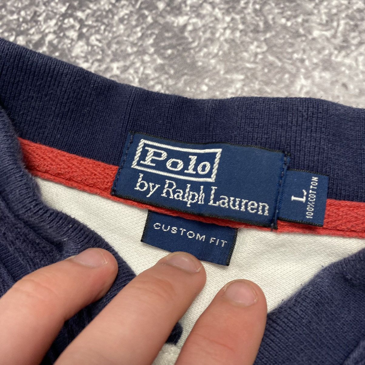 Vintage Vintage Polo Ralph Lauren Big Logo hype y2k polo Size US L / EU 52-54 / 3 - 11 Thumbnail