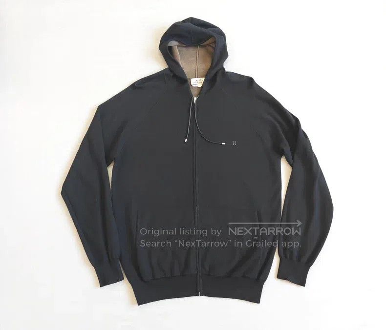 Hermes Hermes Men's cashmere jacket coat, black version, 50% cash Size US L / EU 52-54 / 3 - 1 Thumbnail