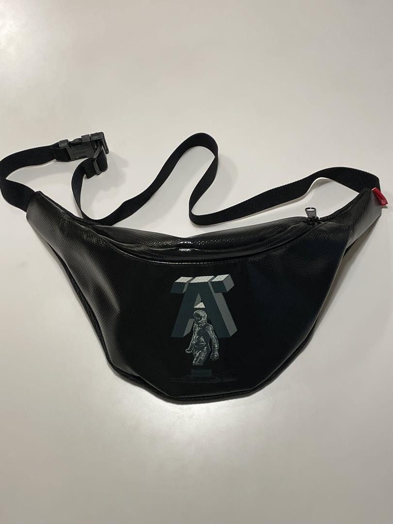 image of Undercover Astronaut Crossbody Waist Bag in Black, Men's