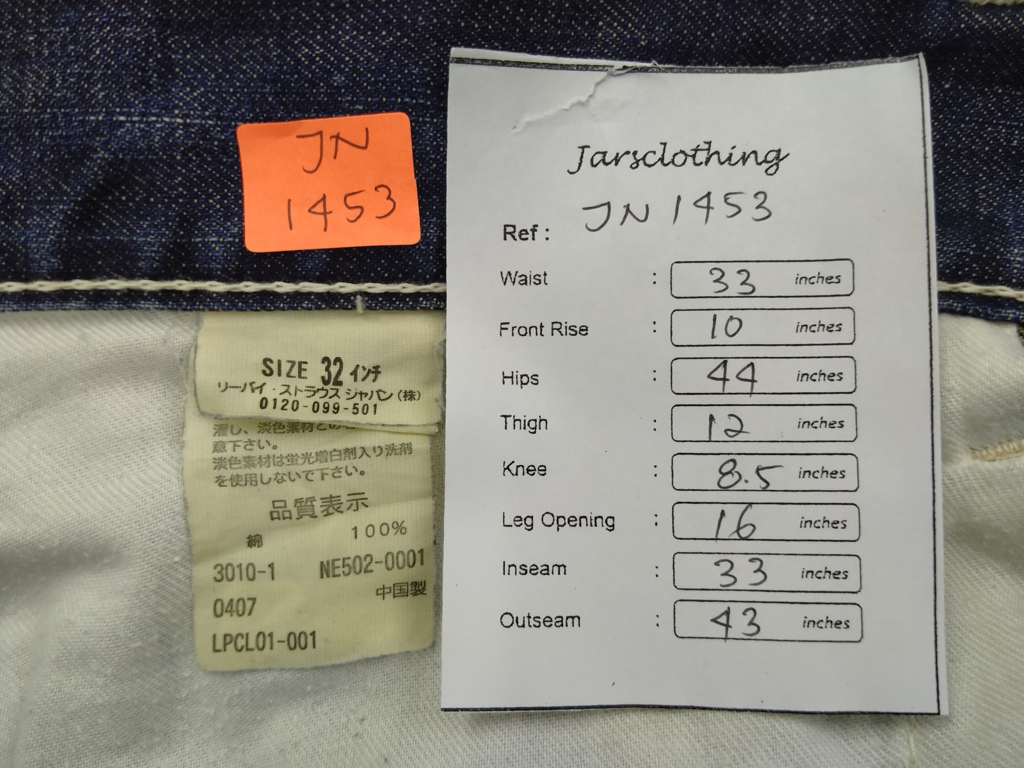 Levi's Distressed Blue Vintage Levi's 502 33x33 Denim -JN1453 Size US 33 - 7 Thumbnail