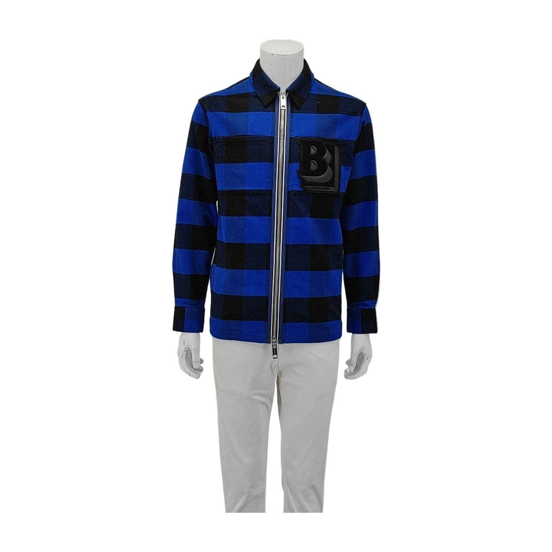 Burberry Burberry Check Zip-Up Shirt Jacket XXS Size US XXS / EU 40 - 1 Thumbnail