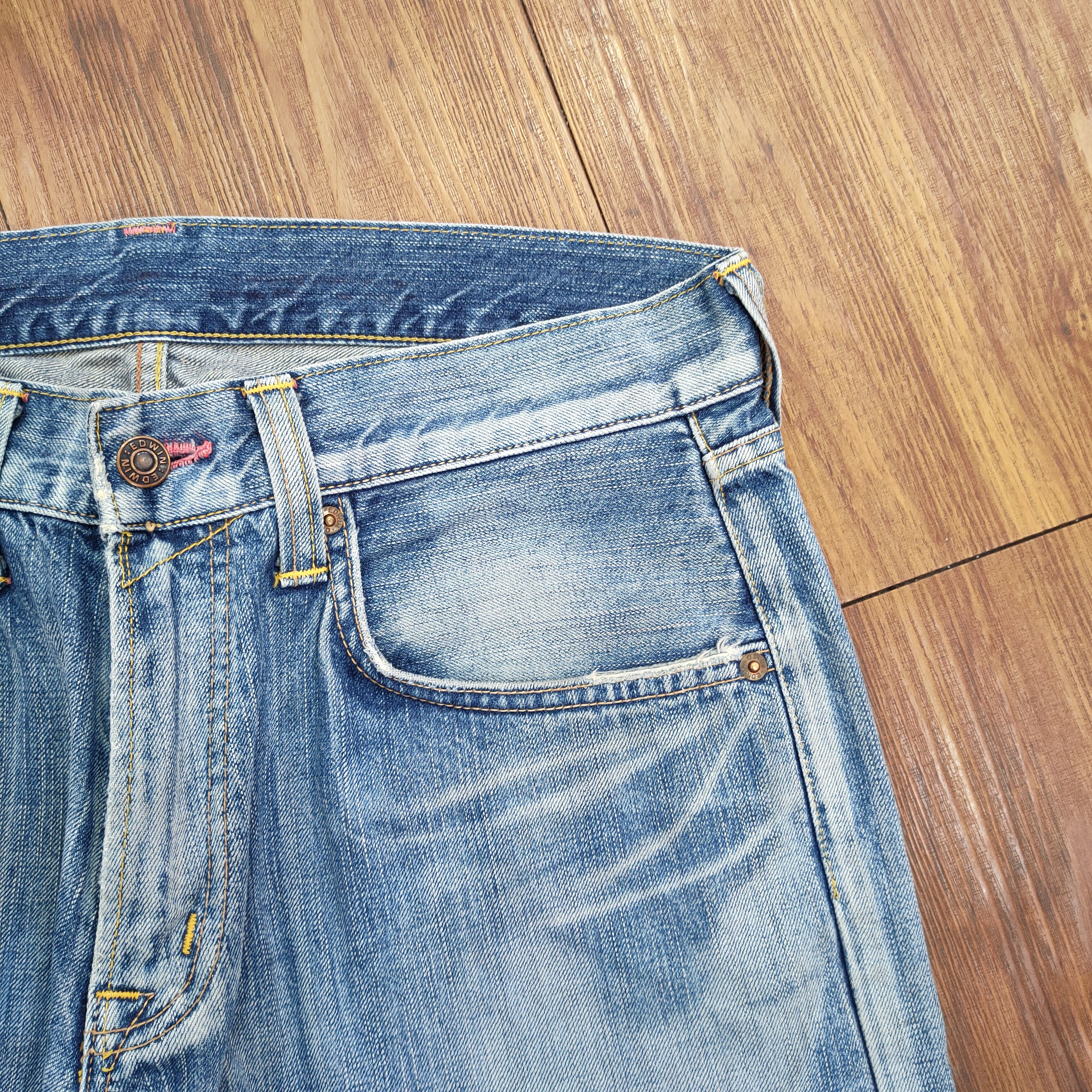 Edwin × Jean × Vintage VINTAGE EDWIN 504 FADED JEANS DENIM PANTS Size US 34 / EU 50 - 8 Thumbnail