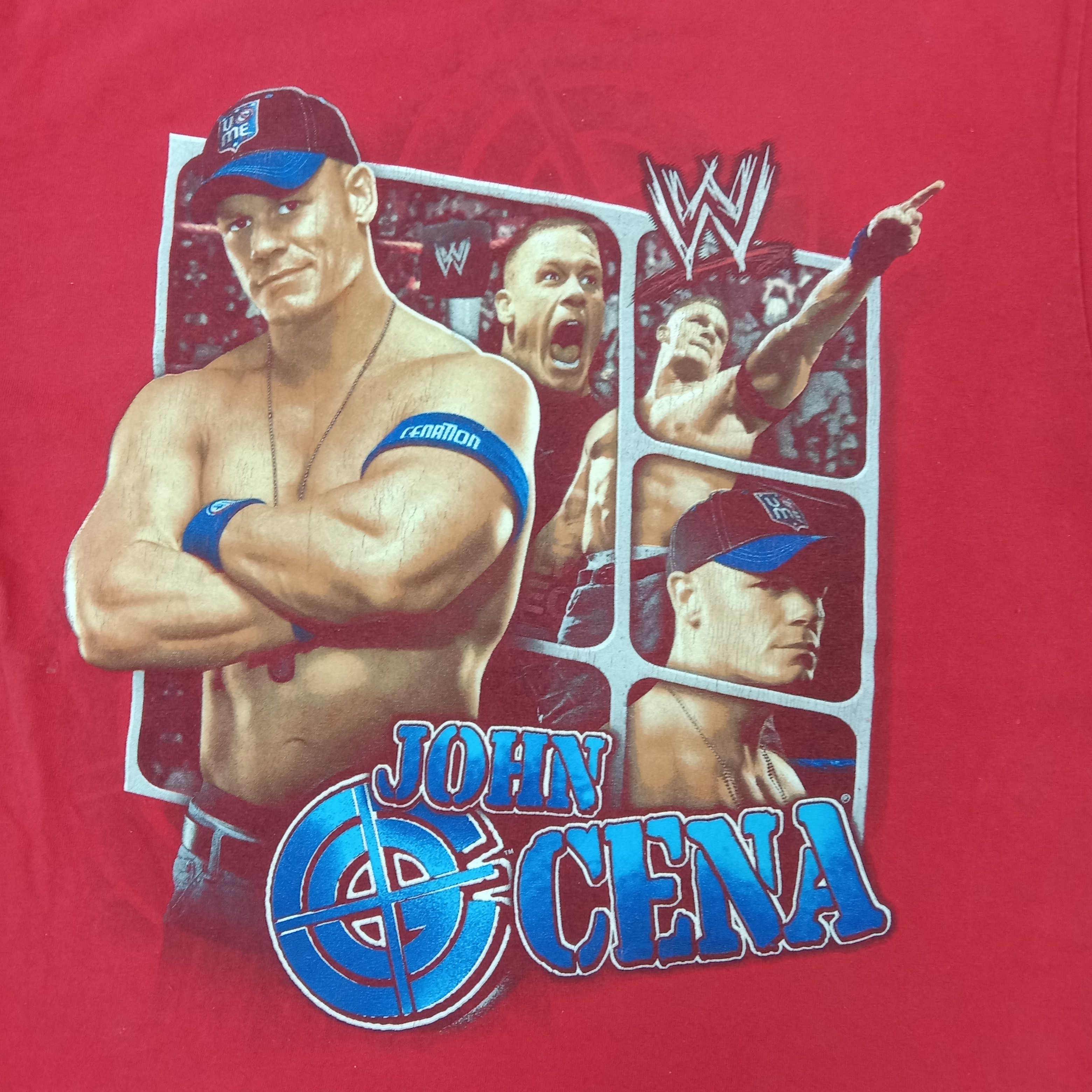 Vintage × WWE John Cena WWE American Wrestling Sports Tshirt Size US M / EU 48-50 / 2 - 2 Thumbnail